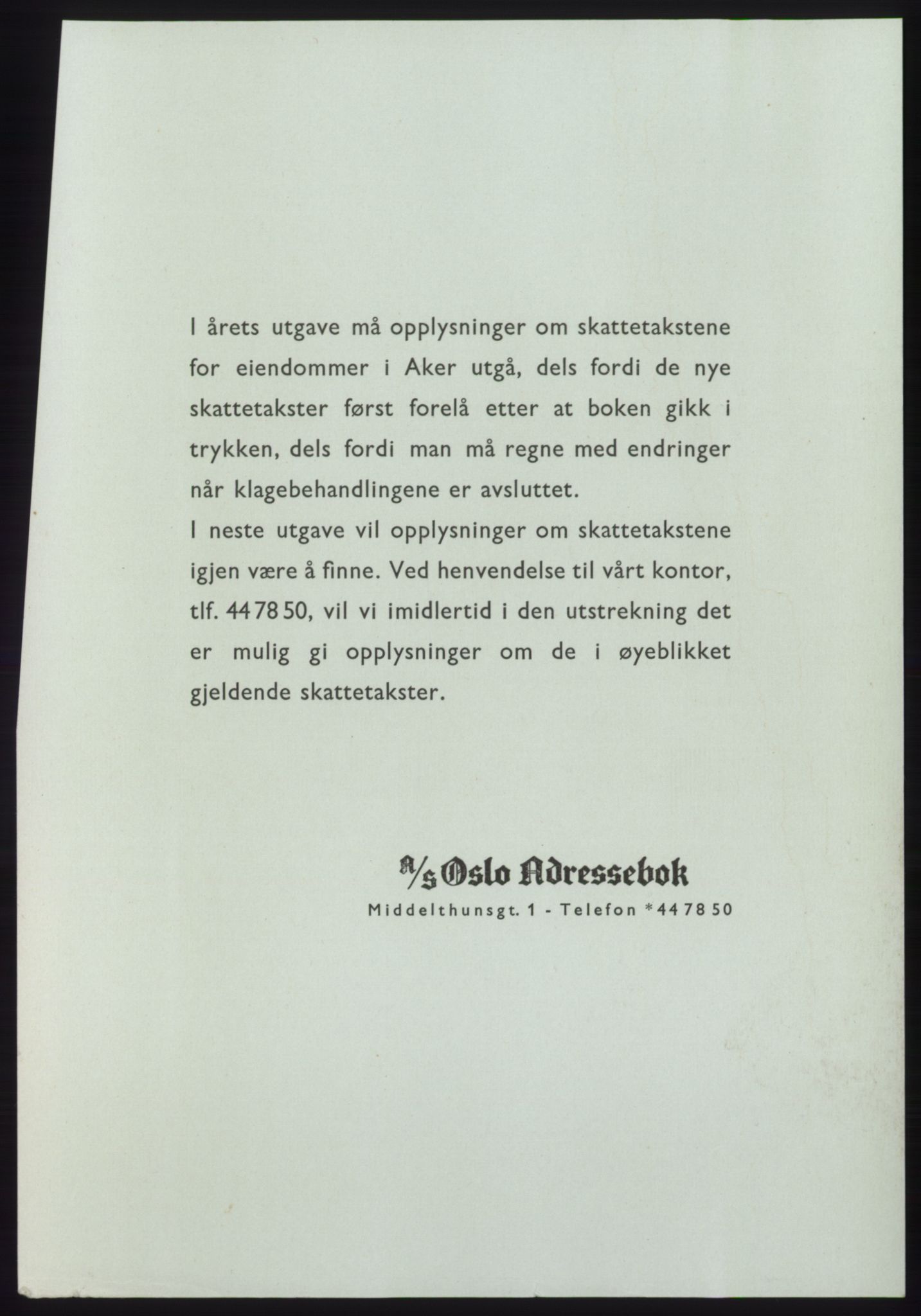 Kristiania/Oslo adressebok, PUBL/-, 1960-1961, p. 5