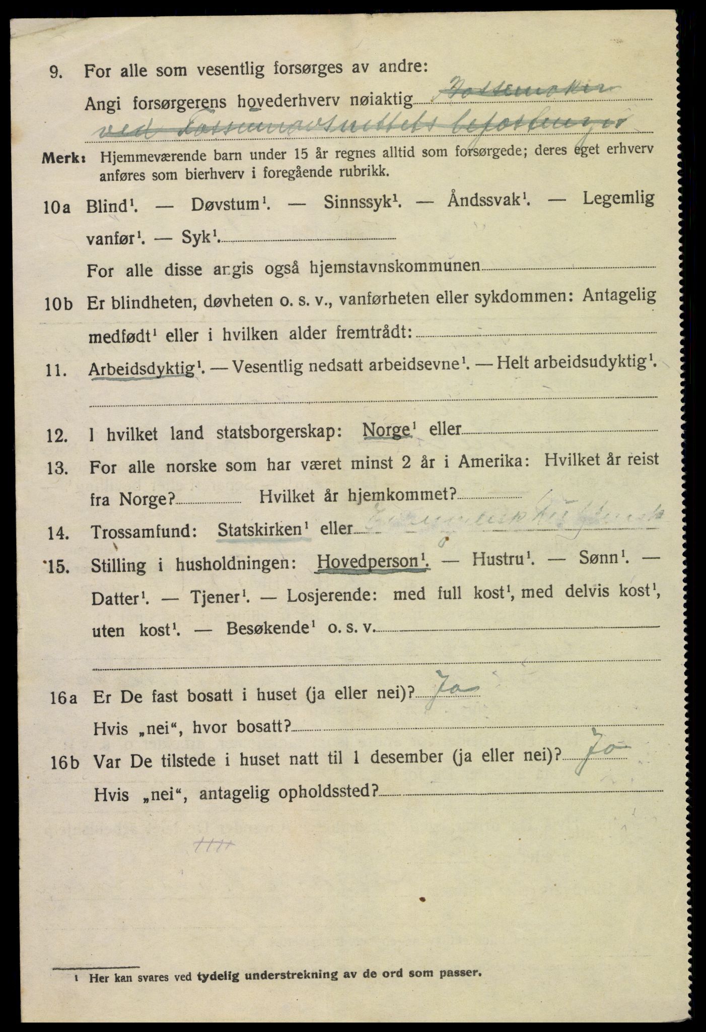 SAH, 1920 census for Kongsvinger, 1920, p. 1414