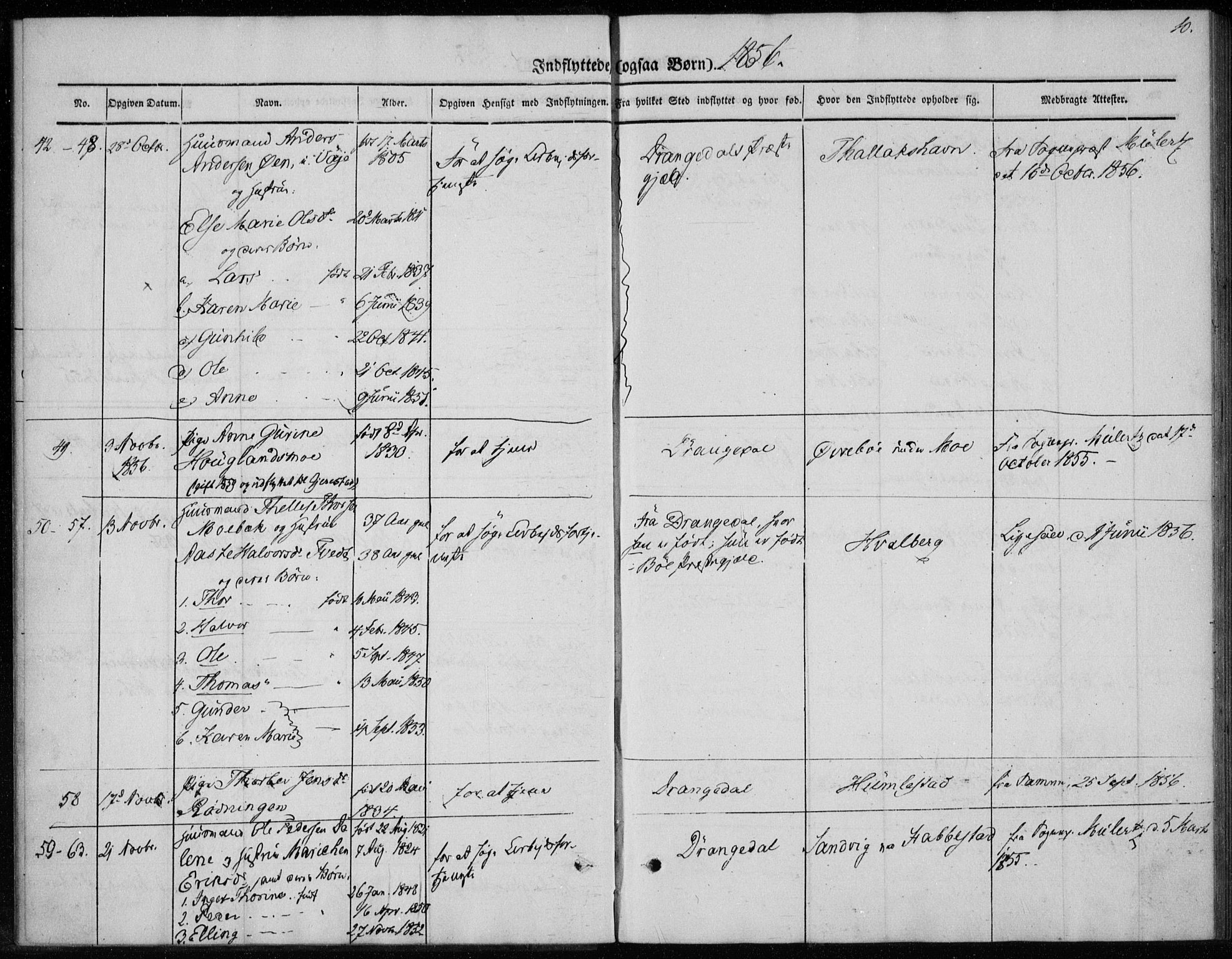 Sannidal kirkebøker, SAKO/A-296/F/Fa/L0013: Parish register (official) no. 13, 1854-1873, p. 10