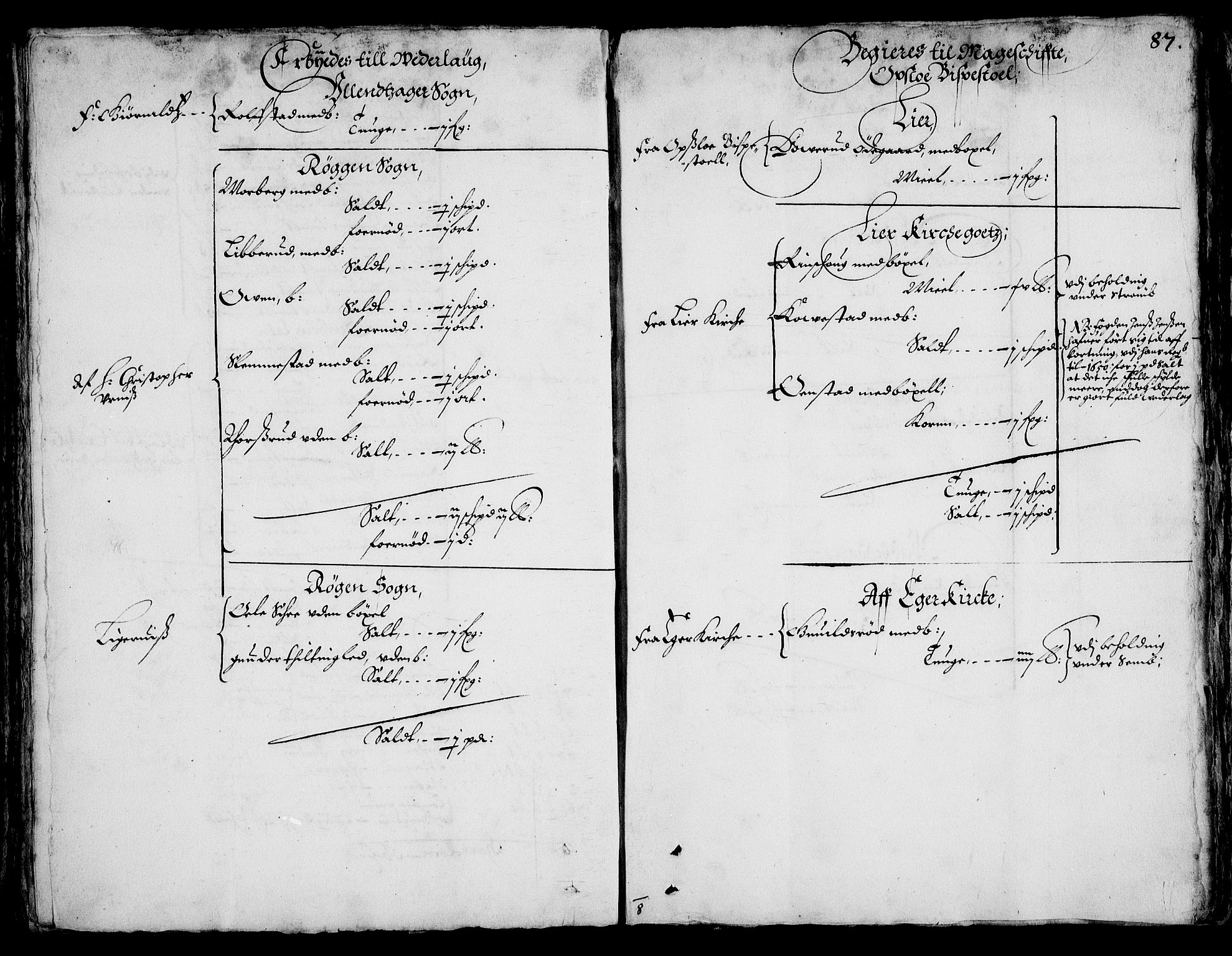 Rentekammeret inntil 1814, Realistisk ordnet avdeling, AV/RA-EA-4070/On/L0001/0002: Statens gods / [Jj 2]: Jordebok og forklaring over atkomstene til Hannibal Sehesteds gods, 1651, p. 85b-86a