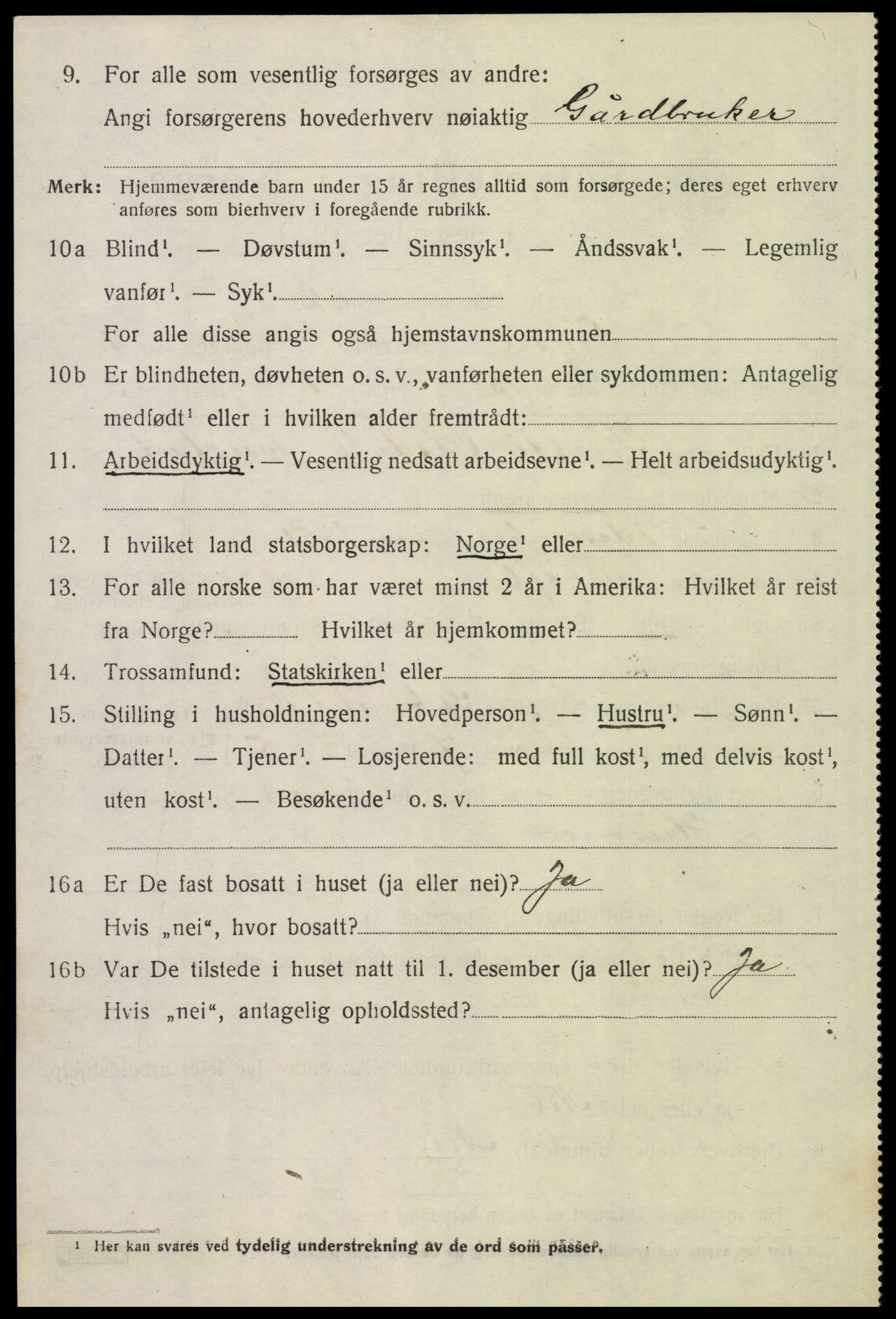 SAH, 1920 census for Trysil, 1920, p. 2728