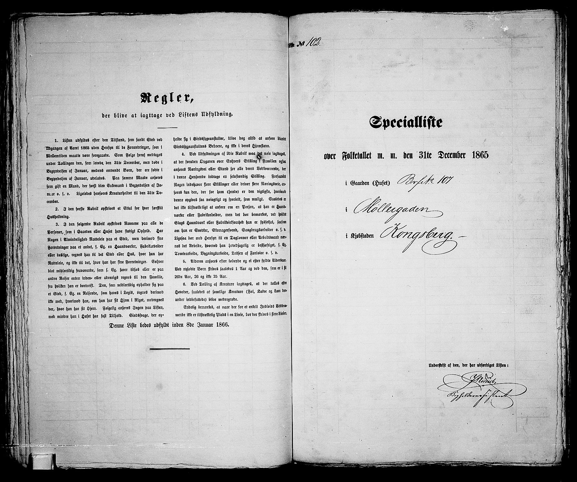 RA, 1865 census for Kongsberg/Kongsberg, 1865, p. 214