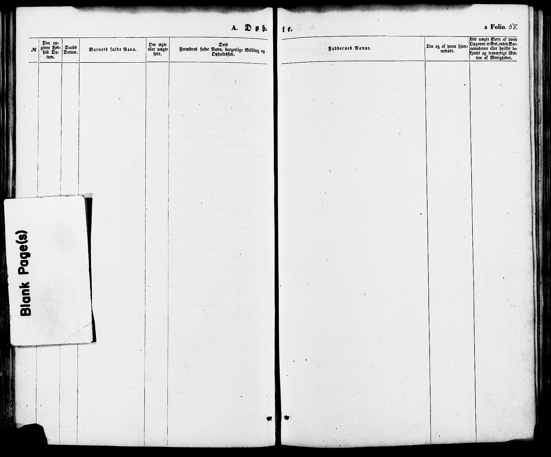 Oddernes sokneprestkontor, SAK/1111-0033/F/Fa/Fab/L0001: Parish register (official) no. A 1, 1865-1884, p. 58