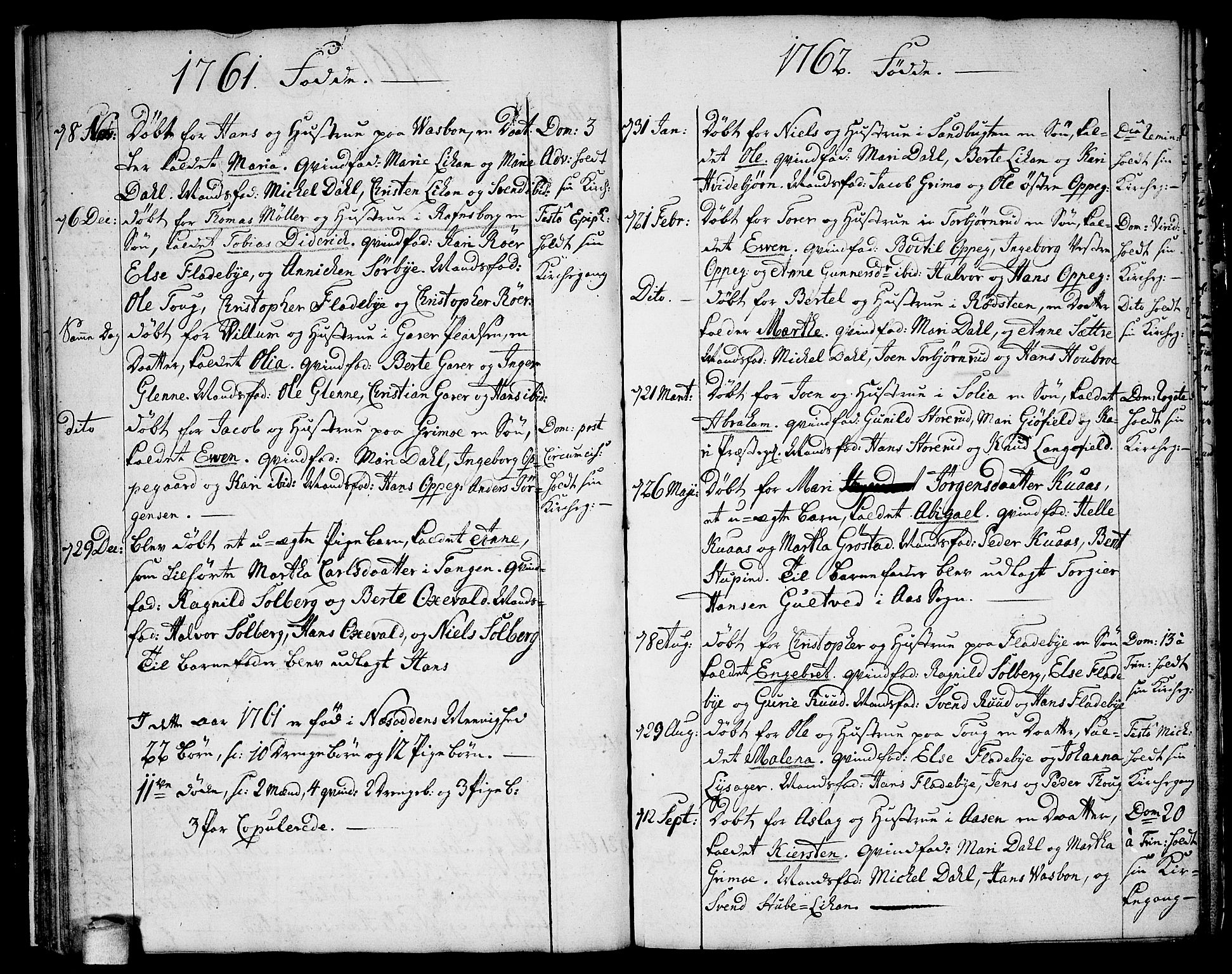 Nesodden prestekontor Kirkebøker, SAO/A-10013/F/Fa/L0002: Parish register (official) no. I 2, 1750-1768, p. 31