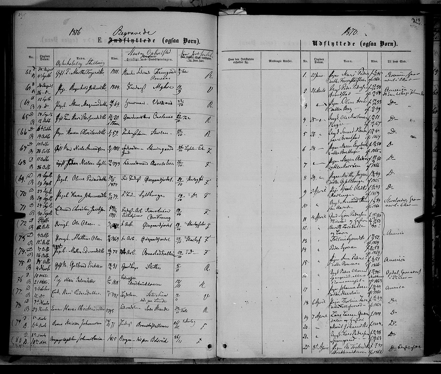 Ringebu prestekontor, SAH/PREST-082/H/Ha/Haa/L0007: Parish register (official) no. 7, 1860-1877, p. 313