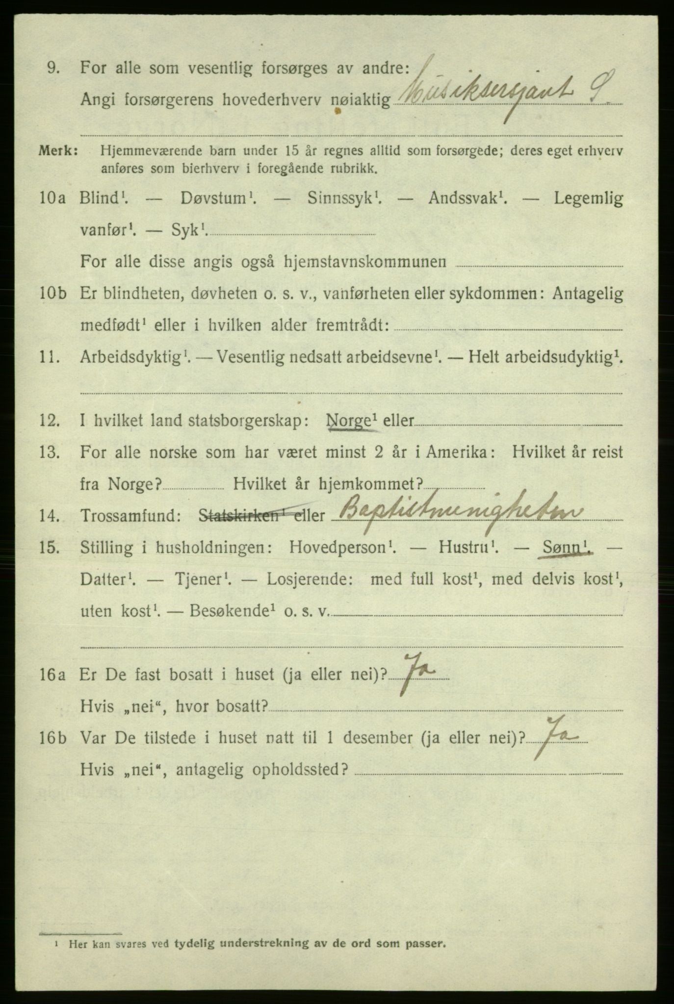 SAO, 1920 census for Fredrikshald, 1920, p. 28849