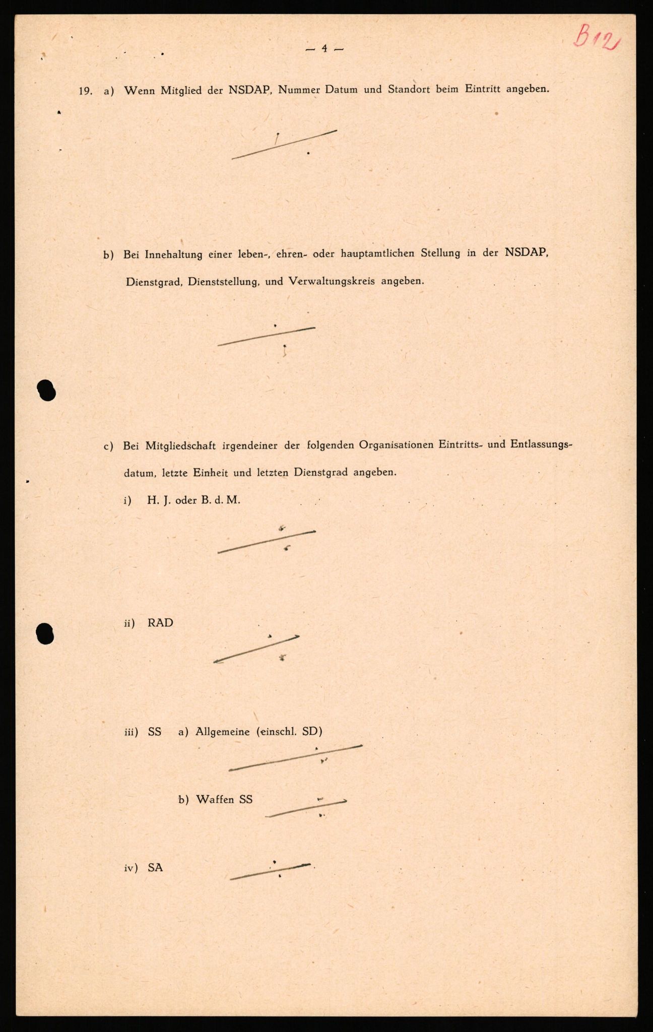 Forsvaret, Forsvarets overkommando II, RA/RAFA-3915/D/Db/L0038: CI Questionaires. Tyske okkupasjonsstyrker i Norge. Østerrikere., 1945-1946, p. 118