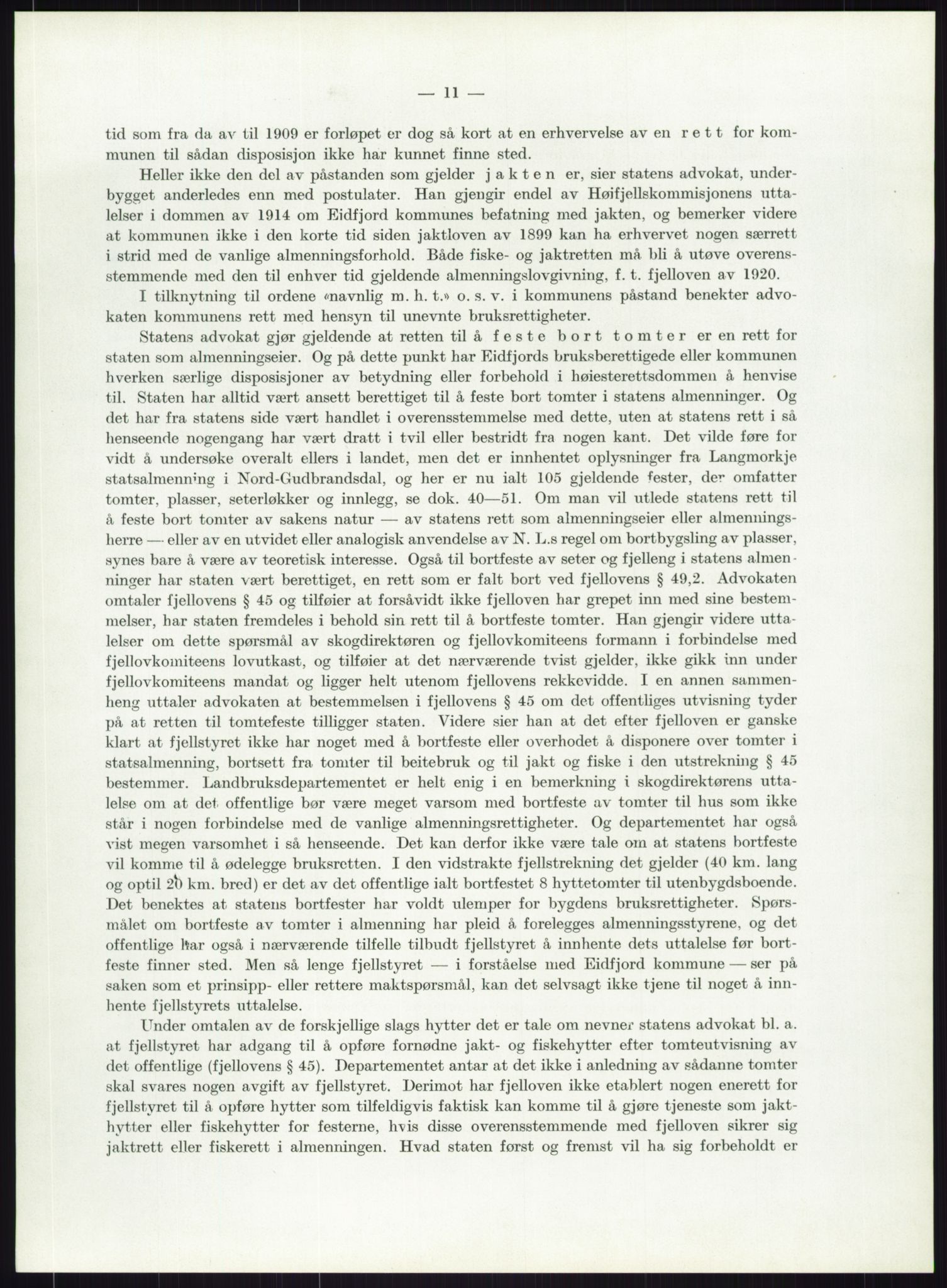 Høyfjellskommisjonen, AV/RA-S-1546/X/Xa/L0001: Nr. 1-33, 1909-1953, p. 872