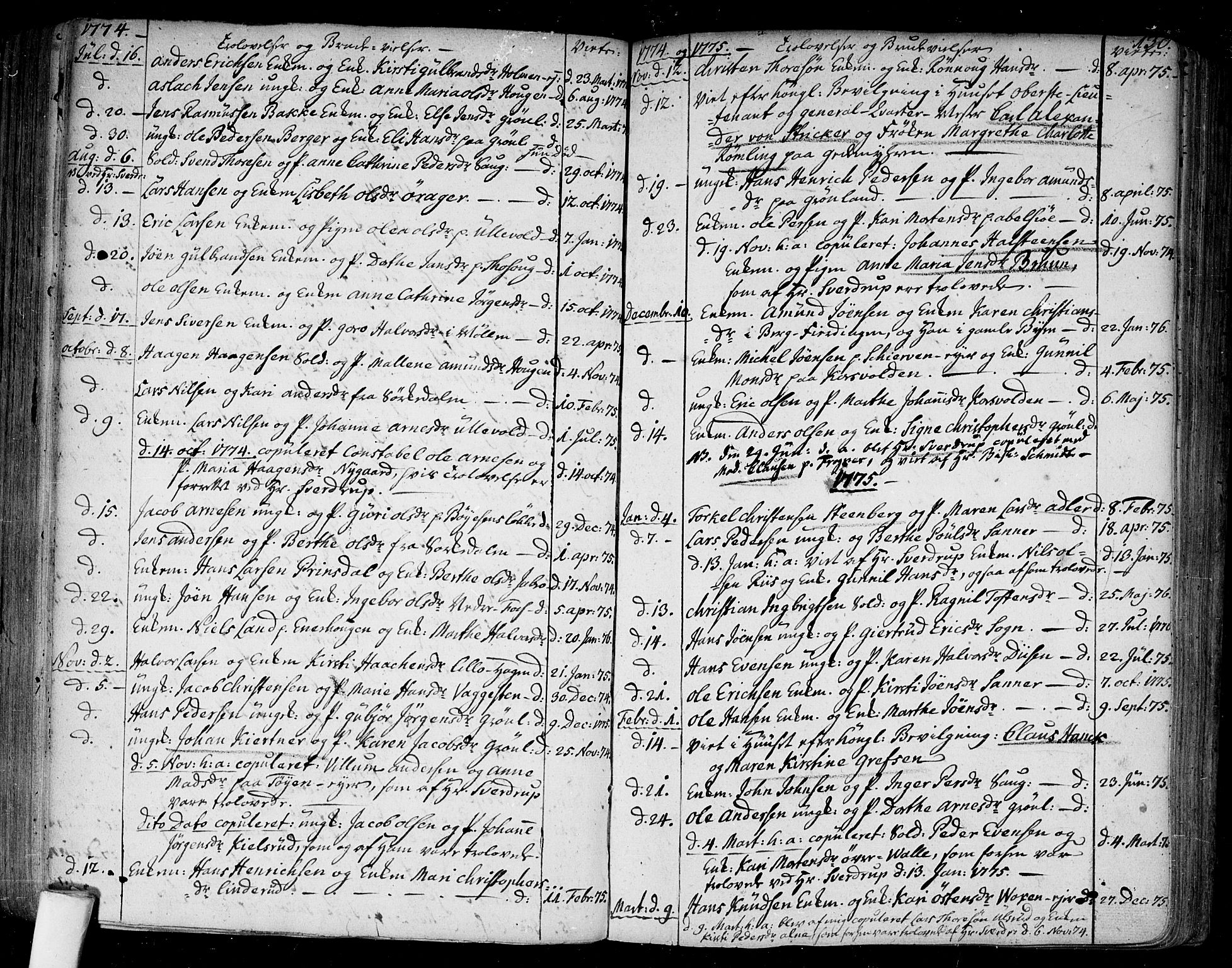 Aker prestekontor kirkebøker, SAO/A-10861/F/L0009: Parish register (official) no. 9, 1765-1785, p. 130