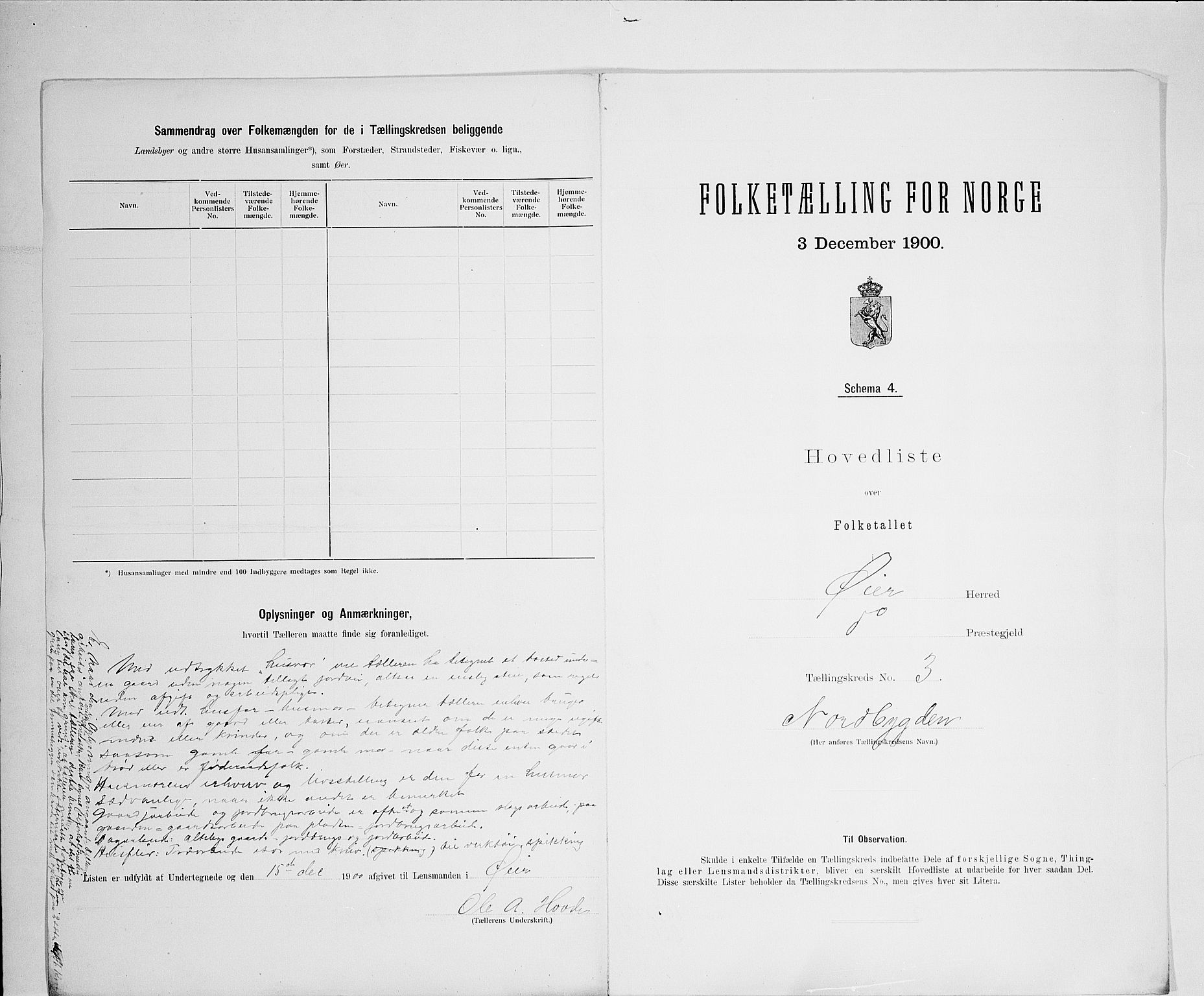 SAH, 1900 census for Øyer, 1900, p. 19