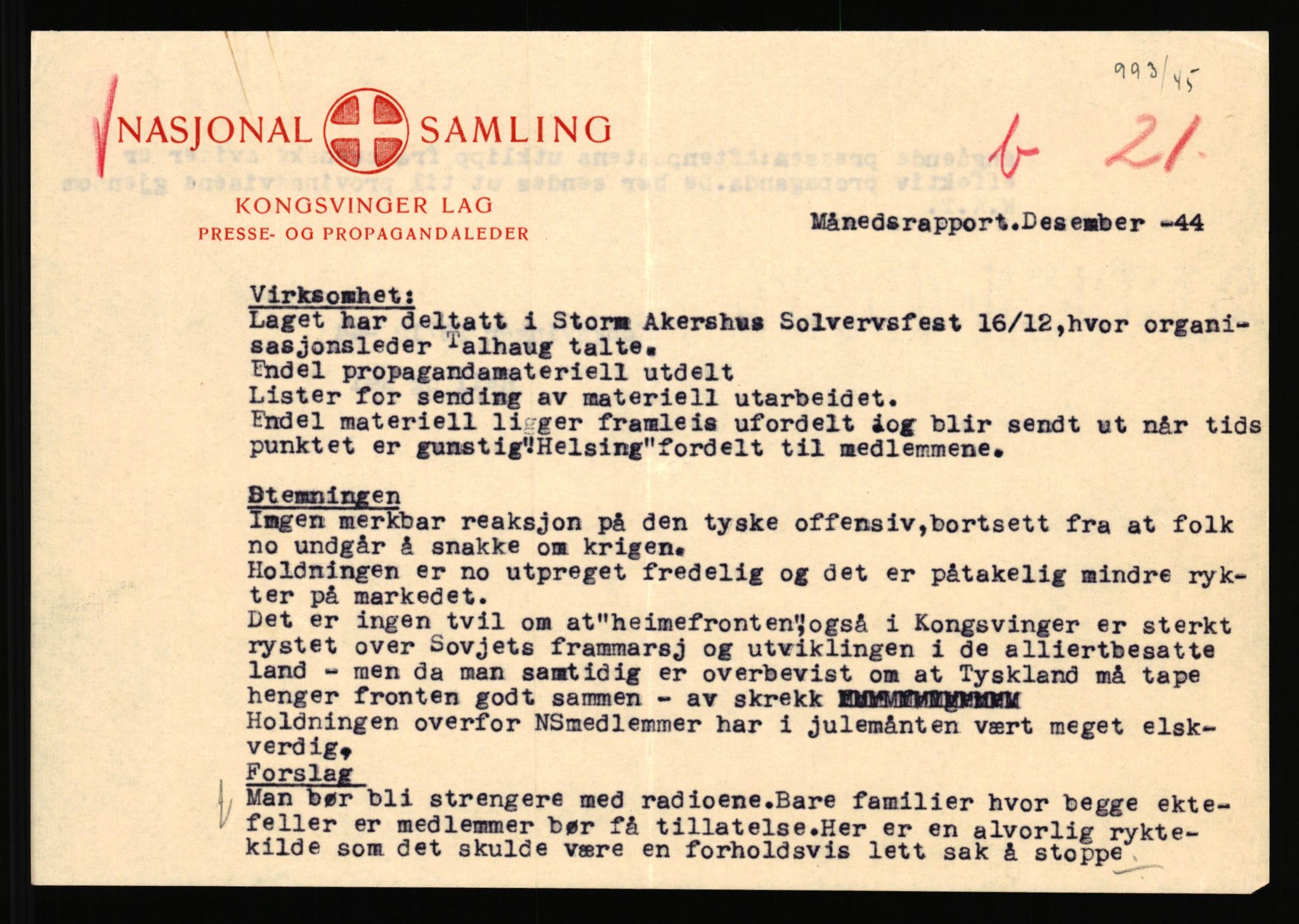 Landssvikarkivet, Kongsvinger politikammer, AV/RA-S-3138-08/Da/L0055/0797: Saker / Anr. 555/45, 1945-1946, p. 96