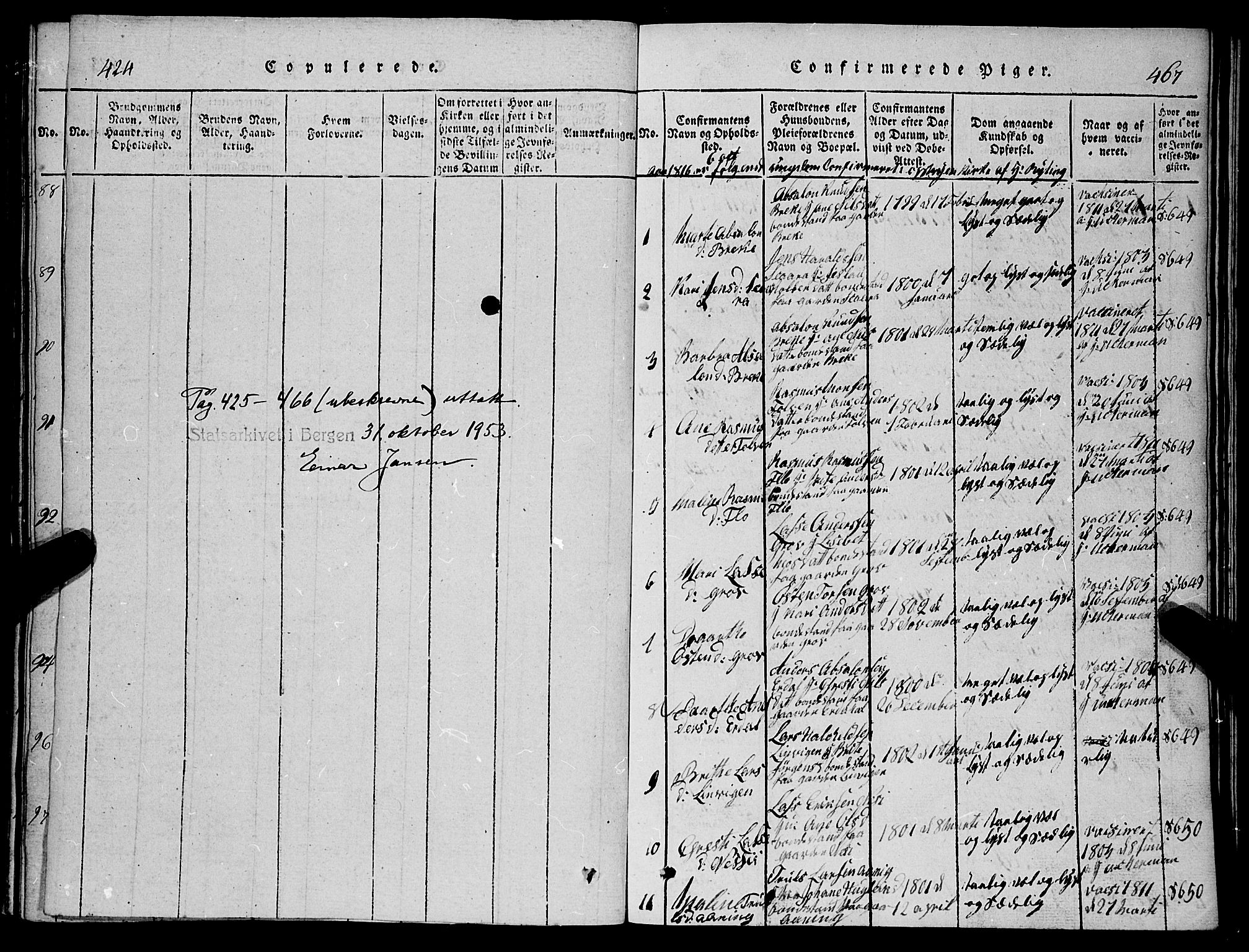 Stryn Sokneprestembete, AV/SAB-A-82501: Parish register (copy) no. C 1, 1801-1845, p. 467