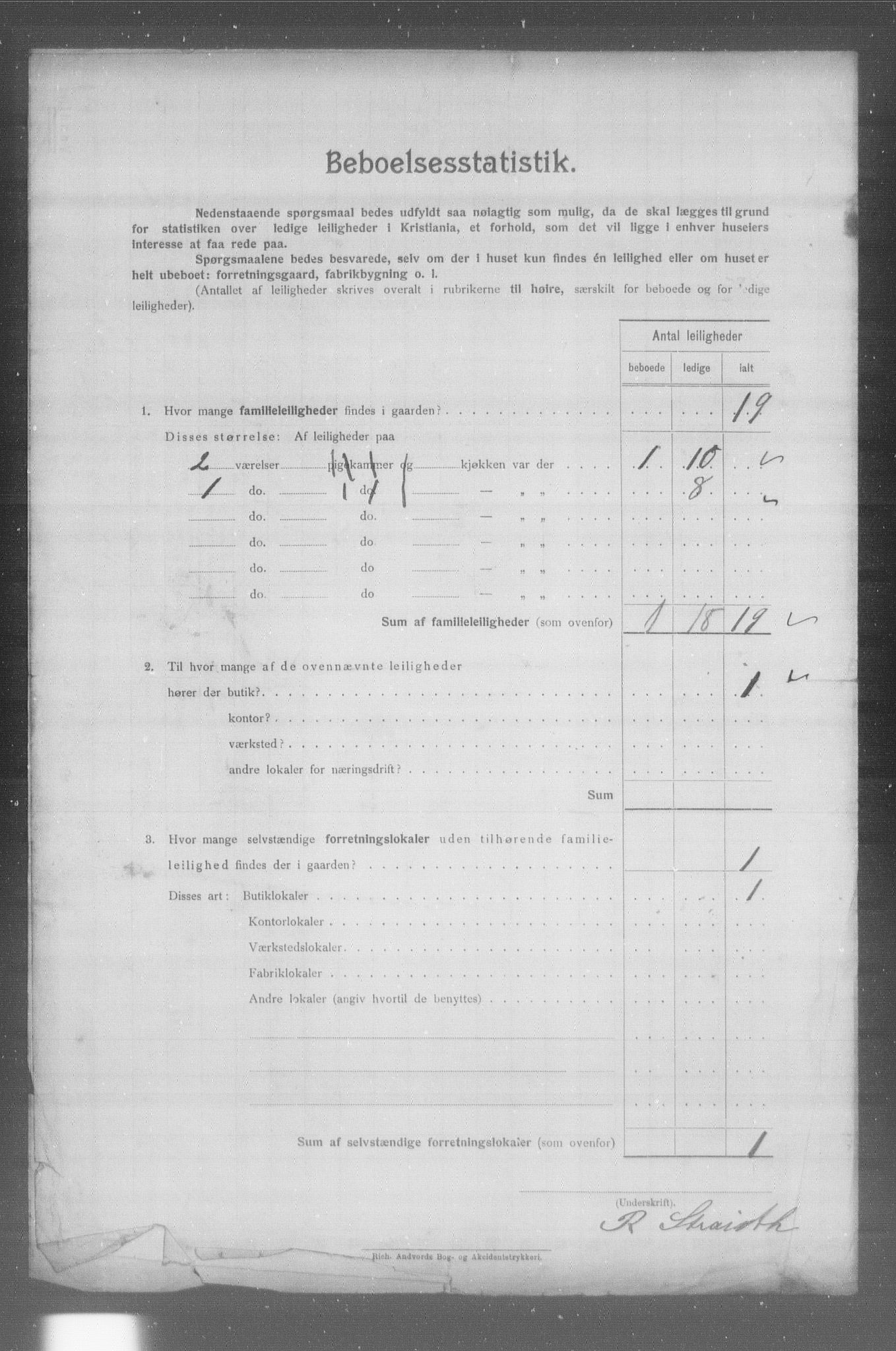 OBA, Municipal Census 1904 for Kristiania, 1904, p. 23506