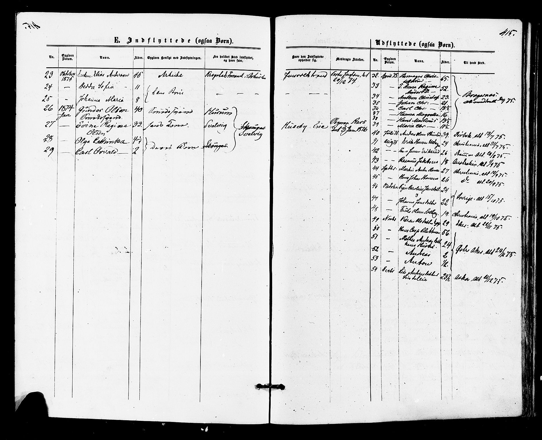 Lier kirkebøker, SAKO/A-230/F/Fa/L0014: Parish register (official) no. I 14, 1875-1882, p. 415