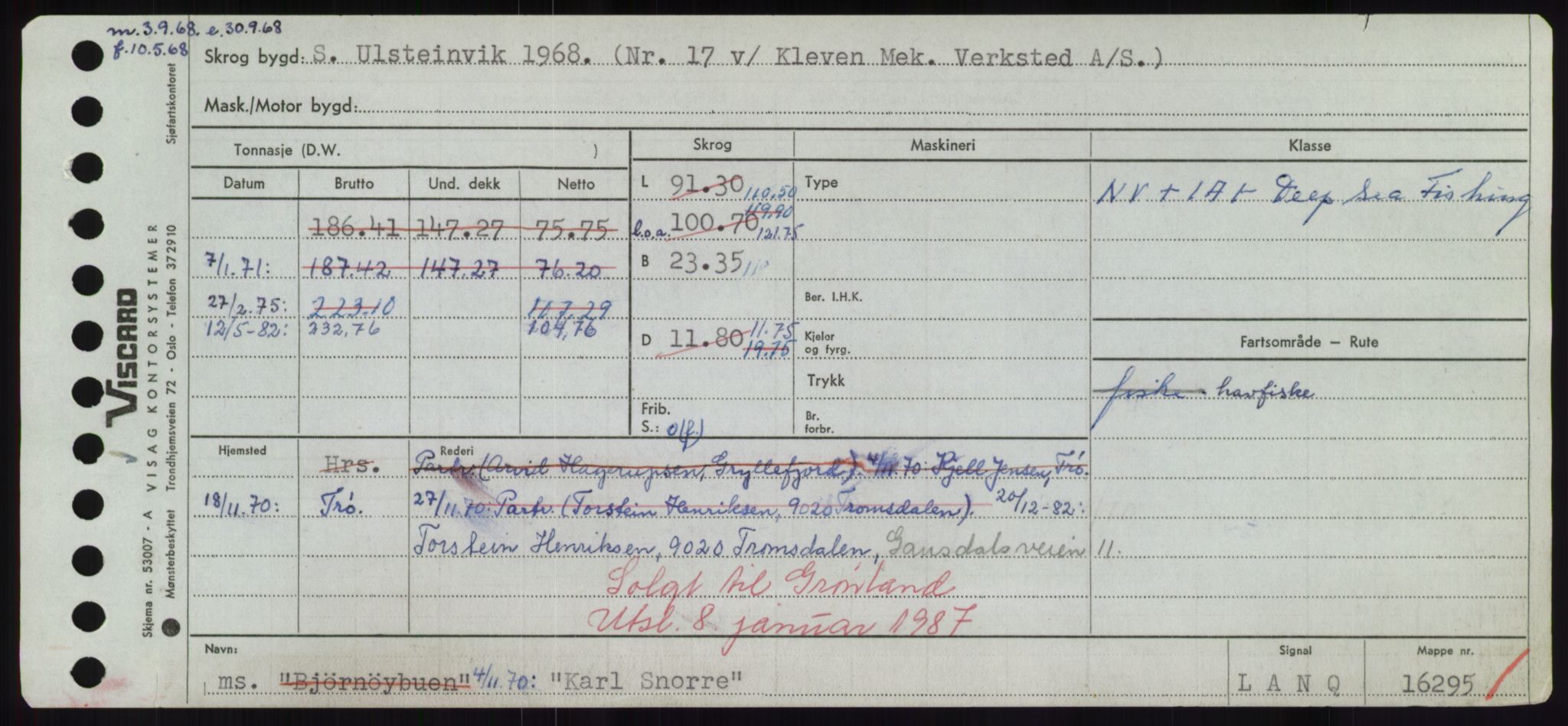 Sjøfartsdirektoratet med forløpere, Skipsmålingen, AV/RA-S-1627/H/Hd/L0020: Fartøy, K-Kon, p. 109