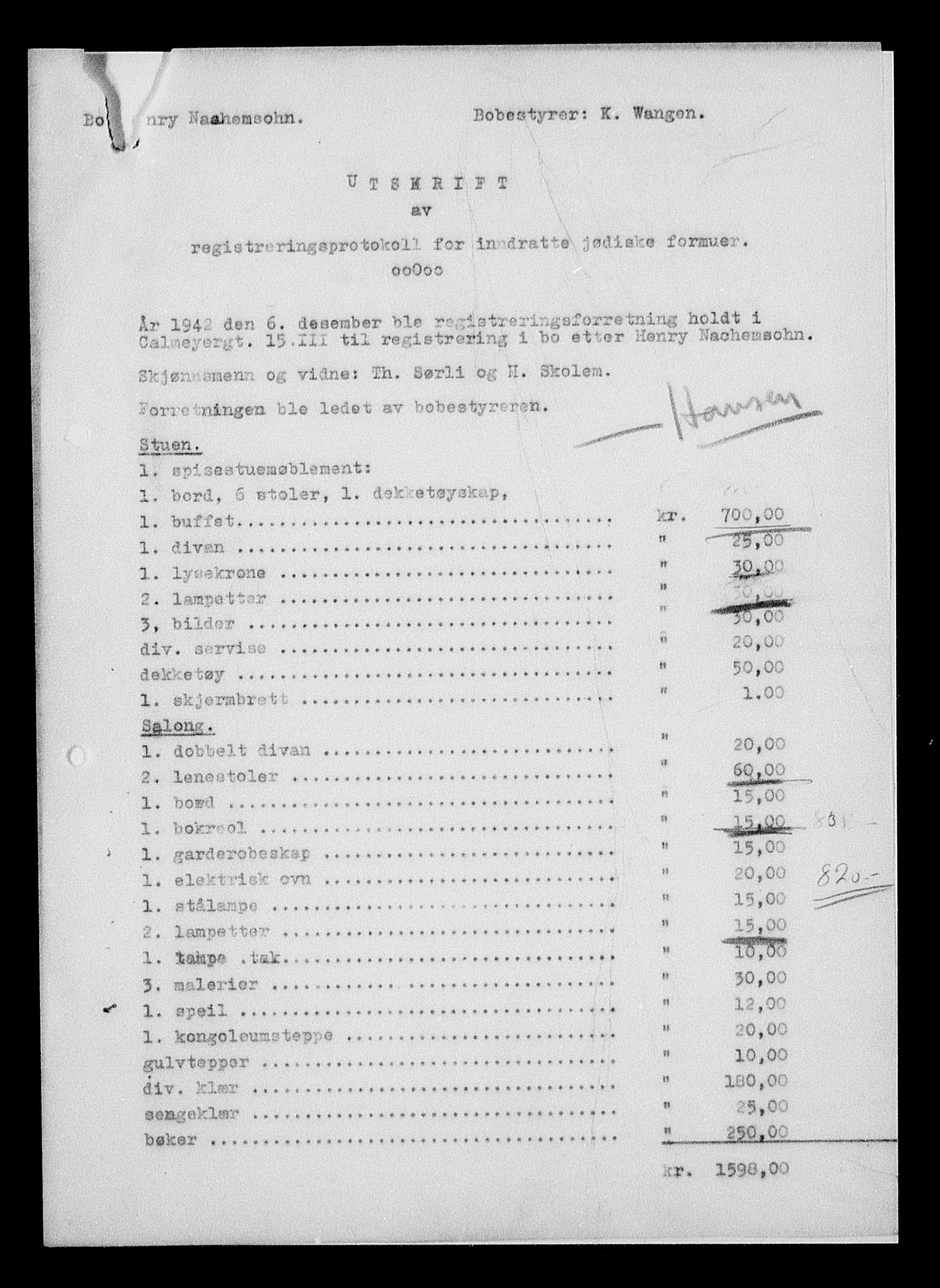 Justisdepartementet, Tilbakeføringskontoret for inndratte formuer, AV/RA-S-1564/H/Hc/Hcc/L0967: --, 1945-1947, p. 42