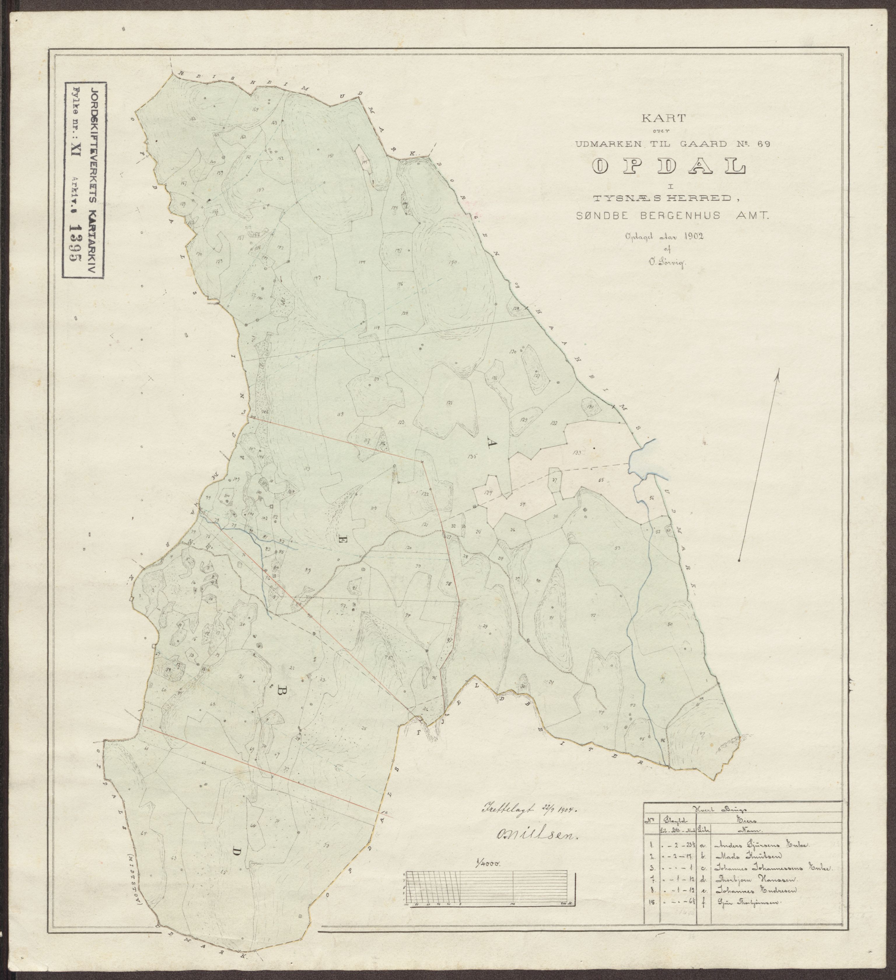 Jordskifteverkets kartarkiv, RA/S-3929/T, 1859-1988, p. 1551