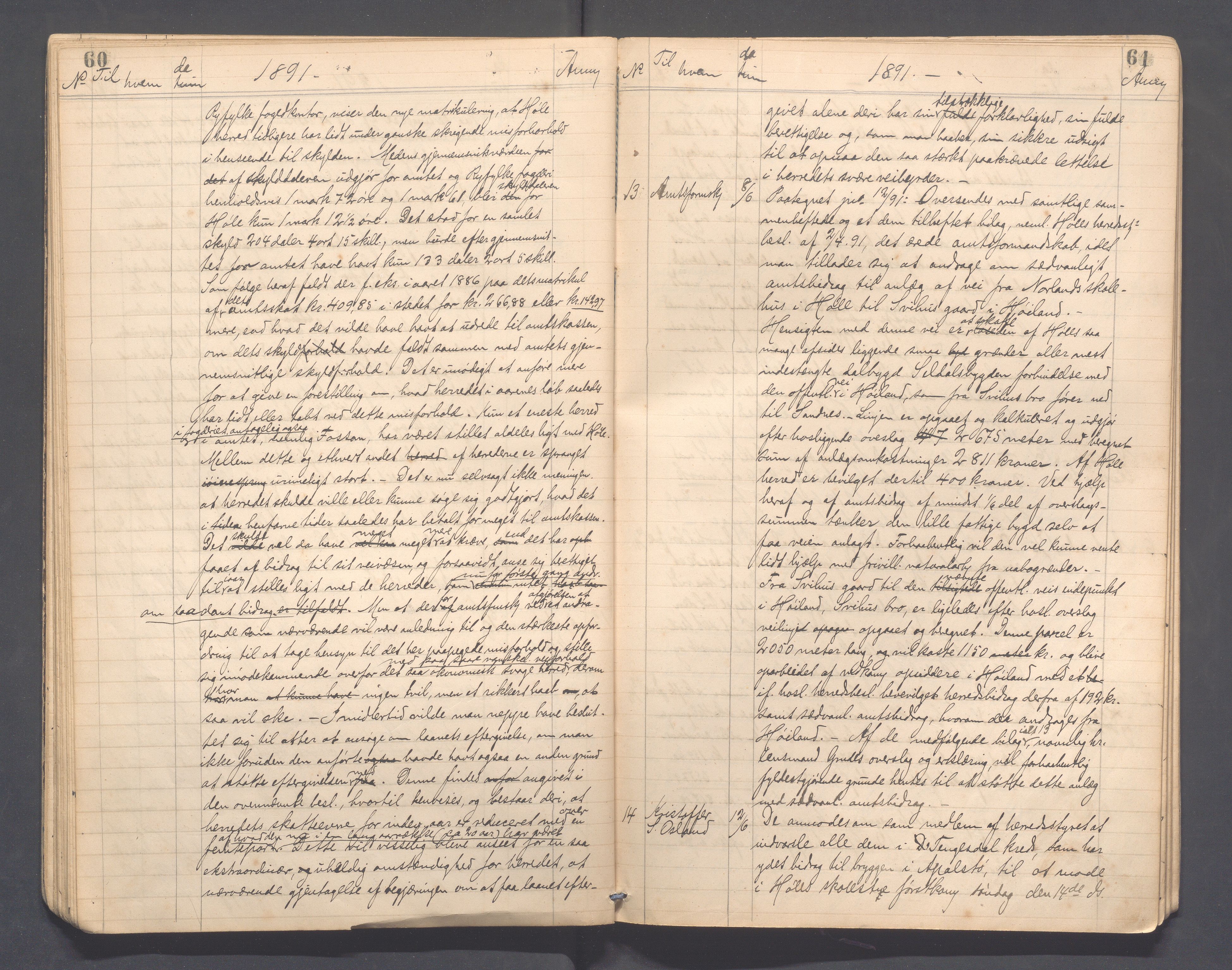 Høle kommune - Formannskapet, IKAR/K-100021/B/L0001: Kopibok, 1876-1898, p. 60-61