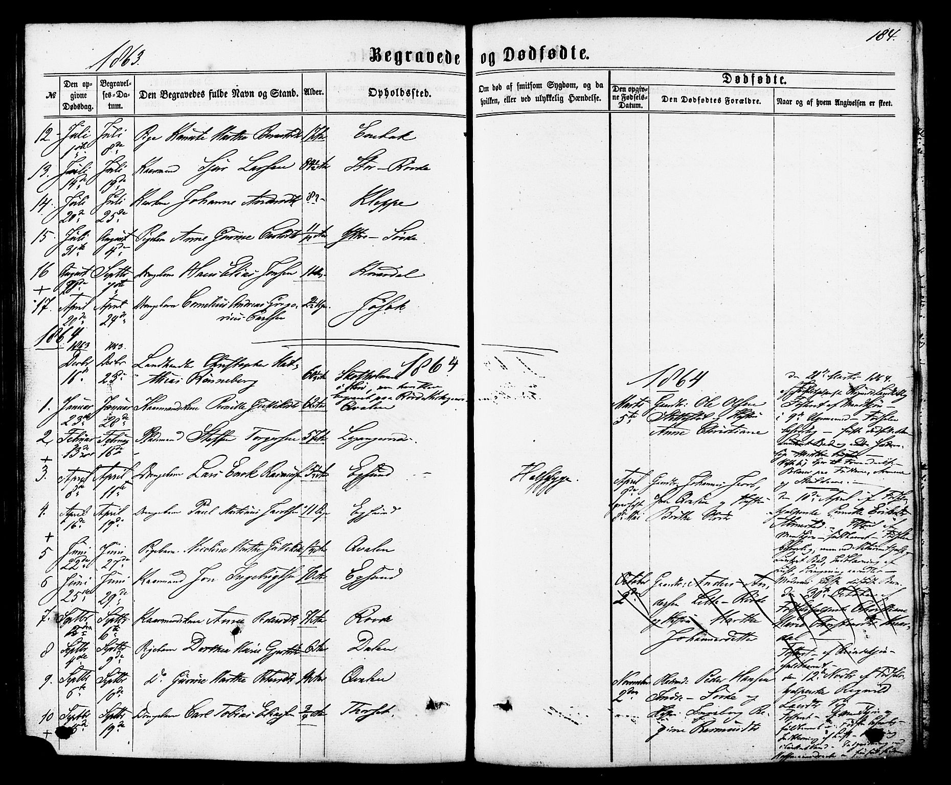 Ministerialprotokoller, klokkerbøker og fødselsregistre - Møre og Romsdal, SAT/A-1454/504/L0055: Parish register (official) no. 504A02, 1861-1884, p. 184