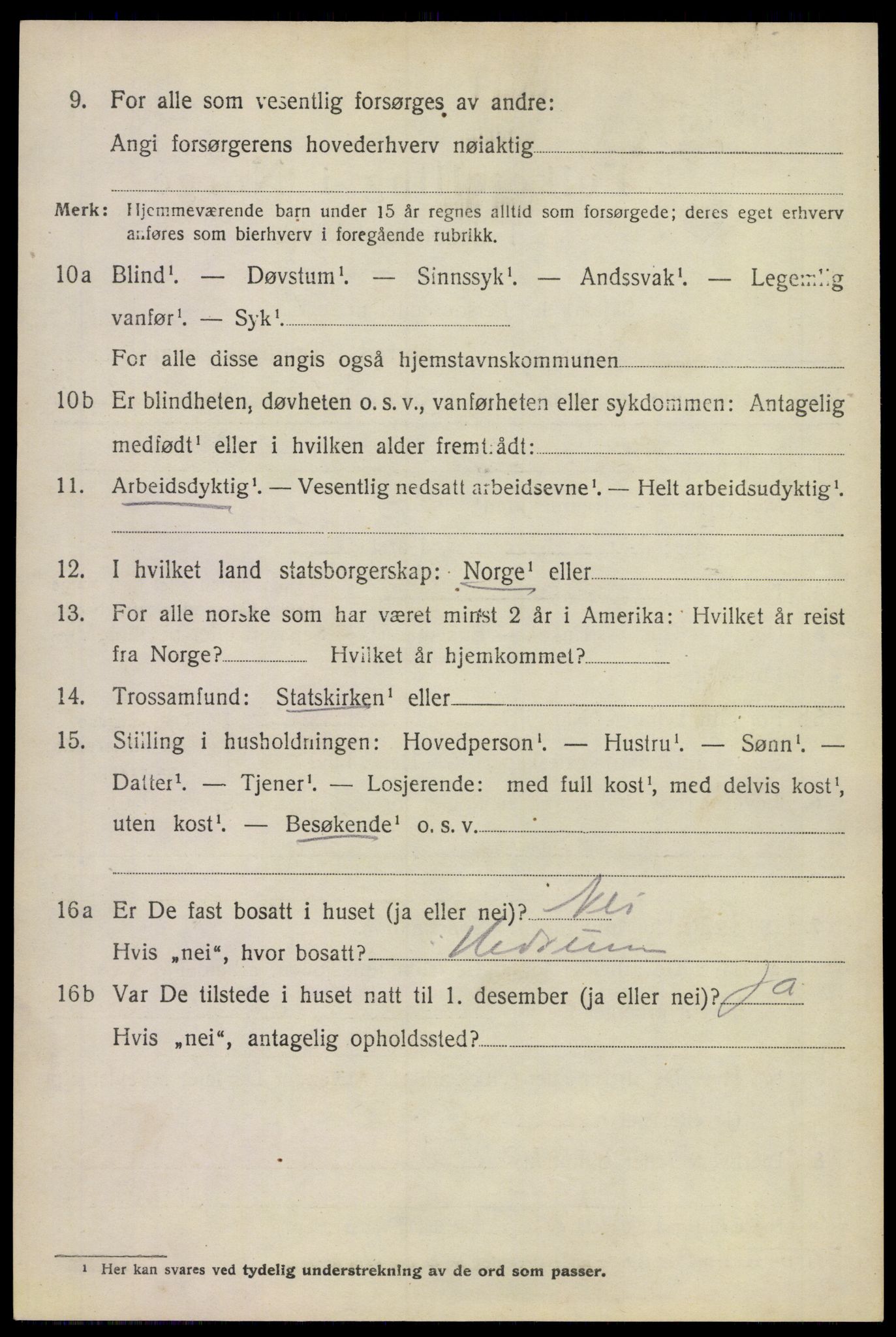 SAKO, 1920 census for Sem, 1920, p. 10322