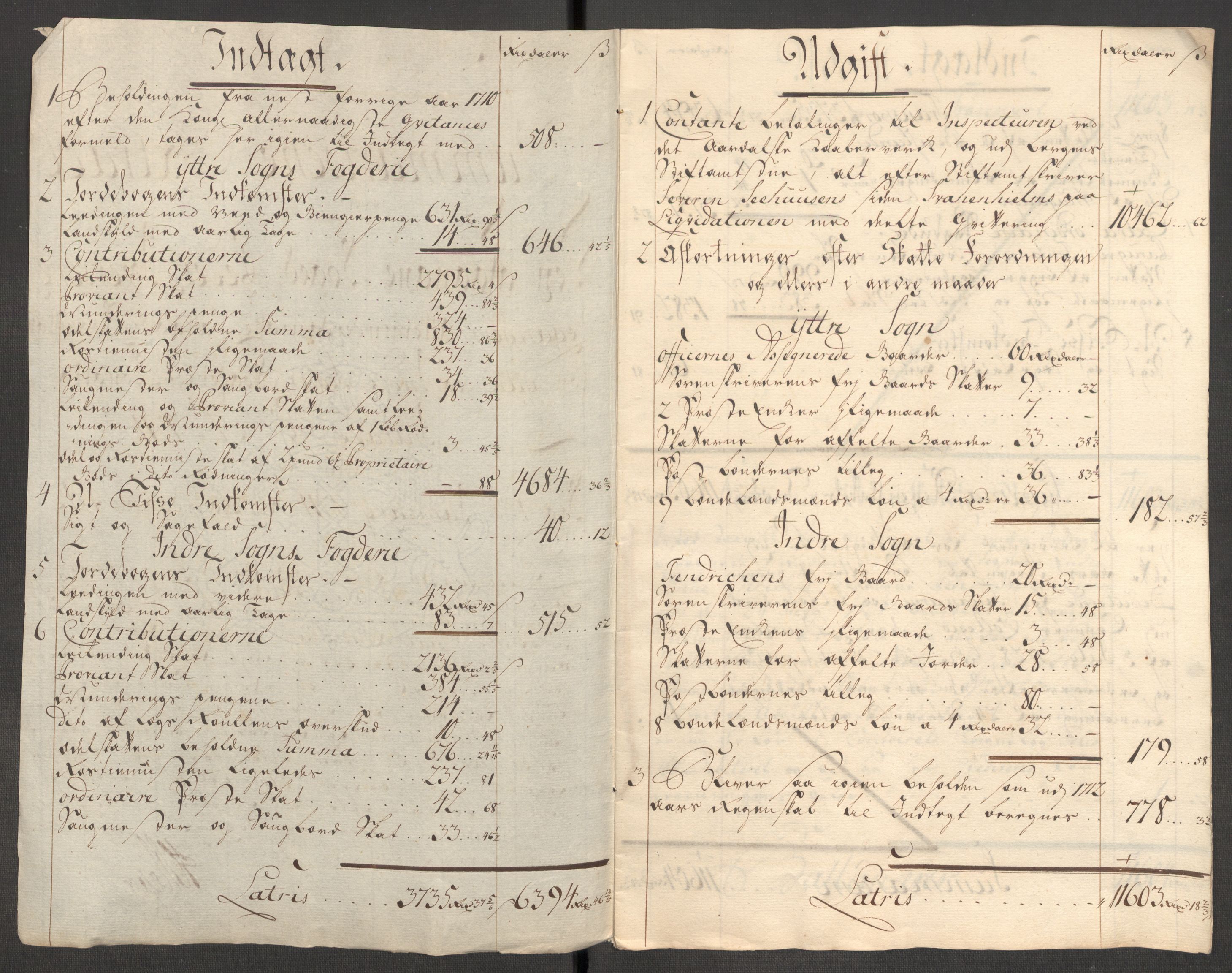Rentekammeret inntil 1814, Reviderte regnskaper, Fogderegnskap, RA/EA-4092/R52/L3317: Fogderegnskap Sogn, 1711, p. 13