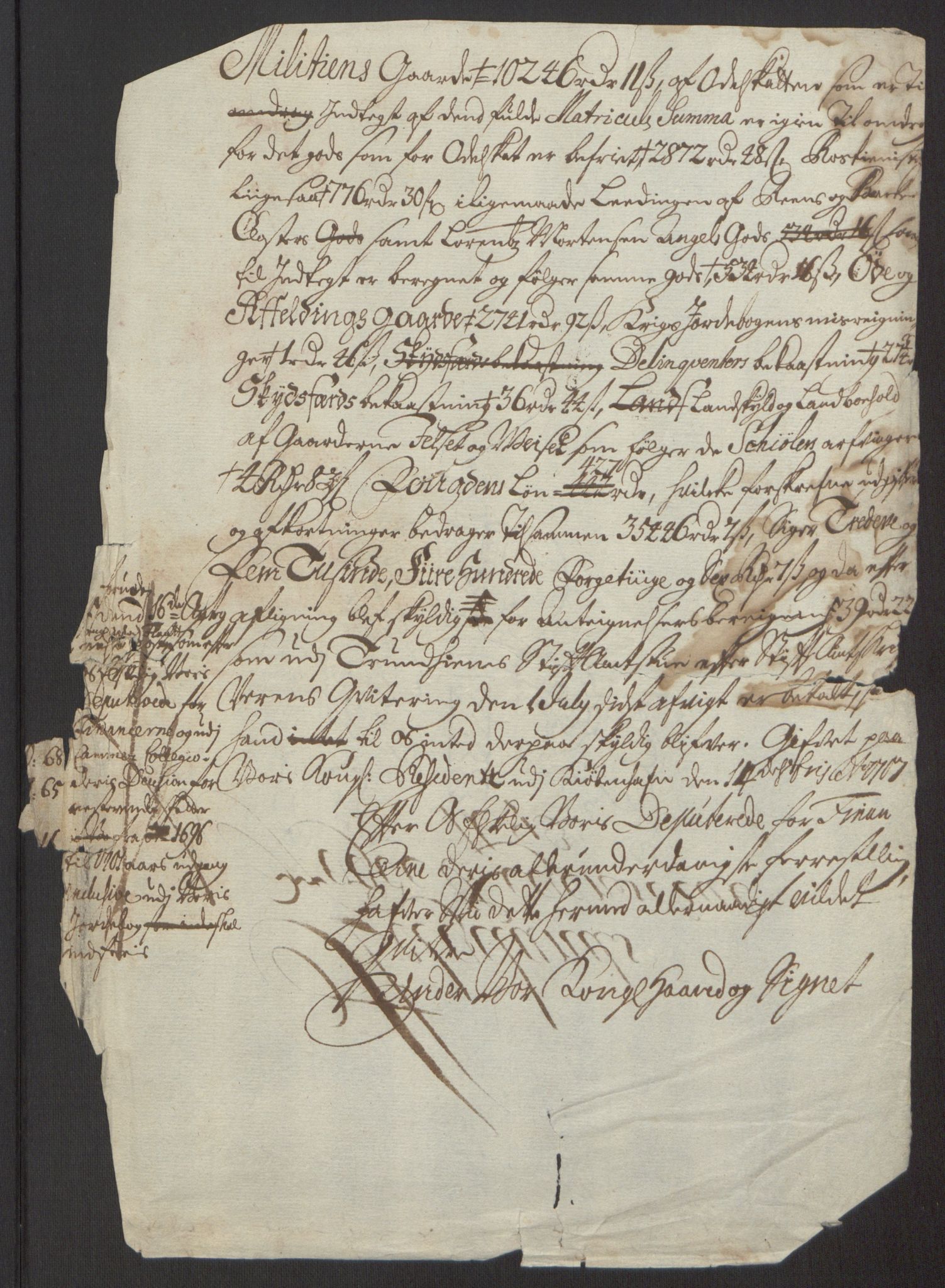 Rentekammeret inntil 1814, Reviderte regnskaper, Fogderegnskap, AV/RA-EA-4092/R65/L4505: Fogderegnskap Helgeland, 1693-1696, p. 7