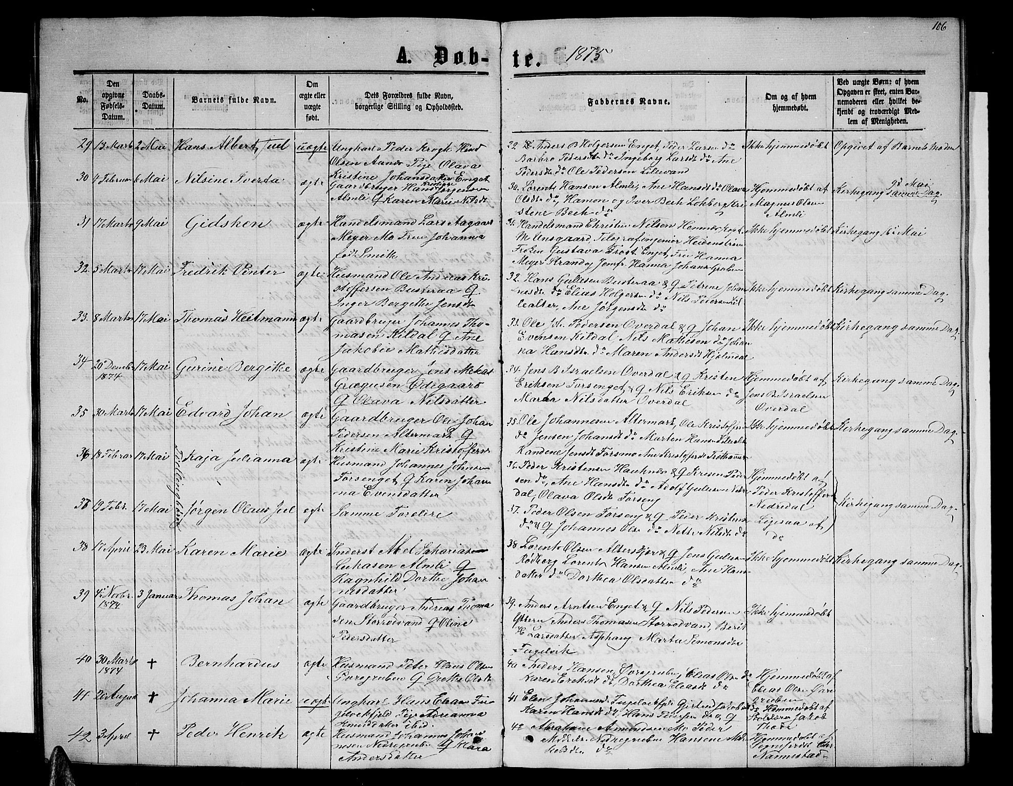 Ministerialprotokoller, klokkerbøker og fødselsregistre - Nordland, AV/SAT-A-1459/827/L0415: Parish register (copy) no. 827C04, 1864-1886, p. 106