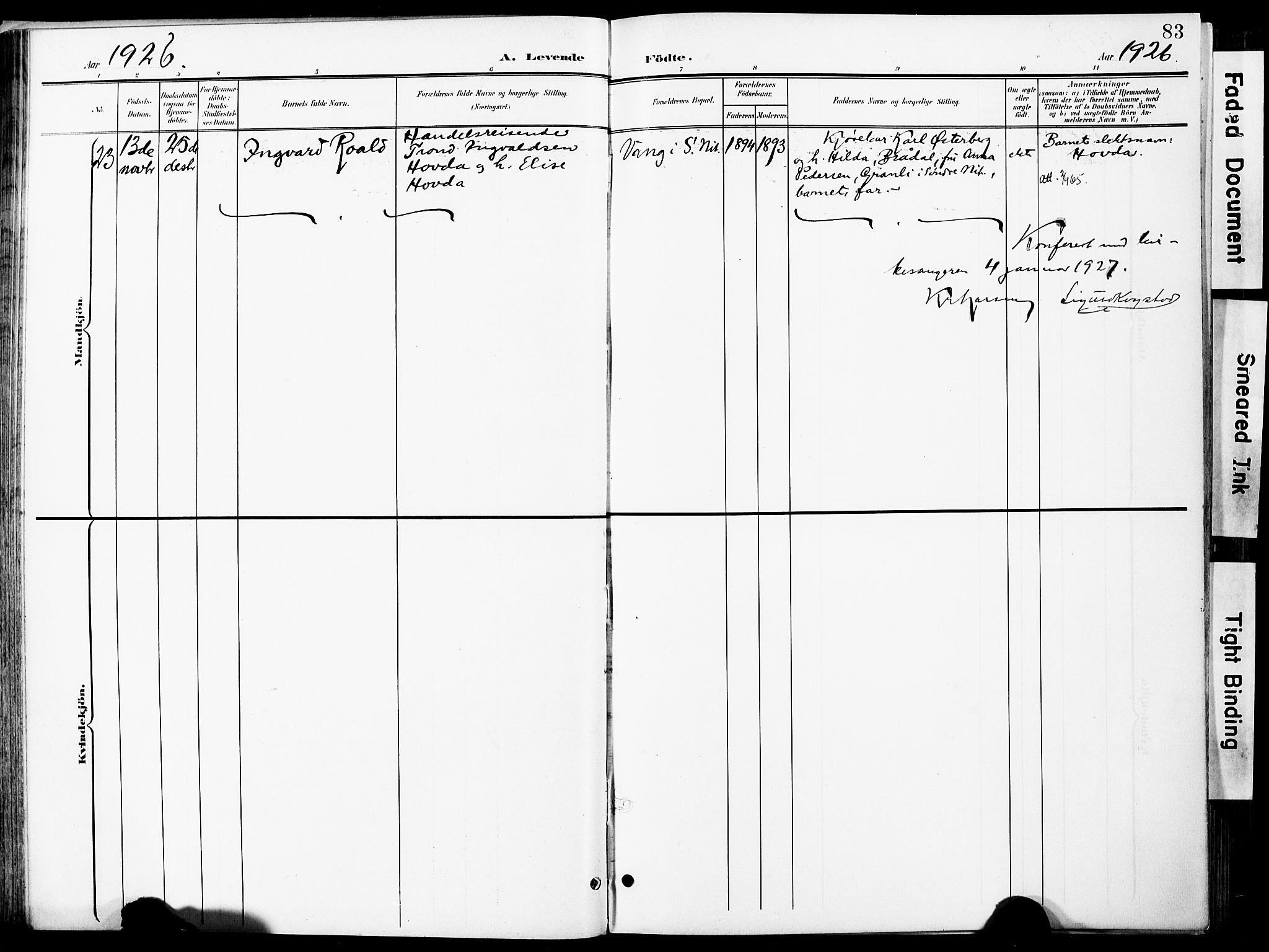 Nittedal prestekontor Kirkebøker, AV/SAO-A-10365a/F/Fa/L0008: Parish register (official) no. I 8, 1902-1926, p. 83