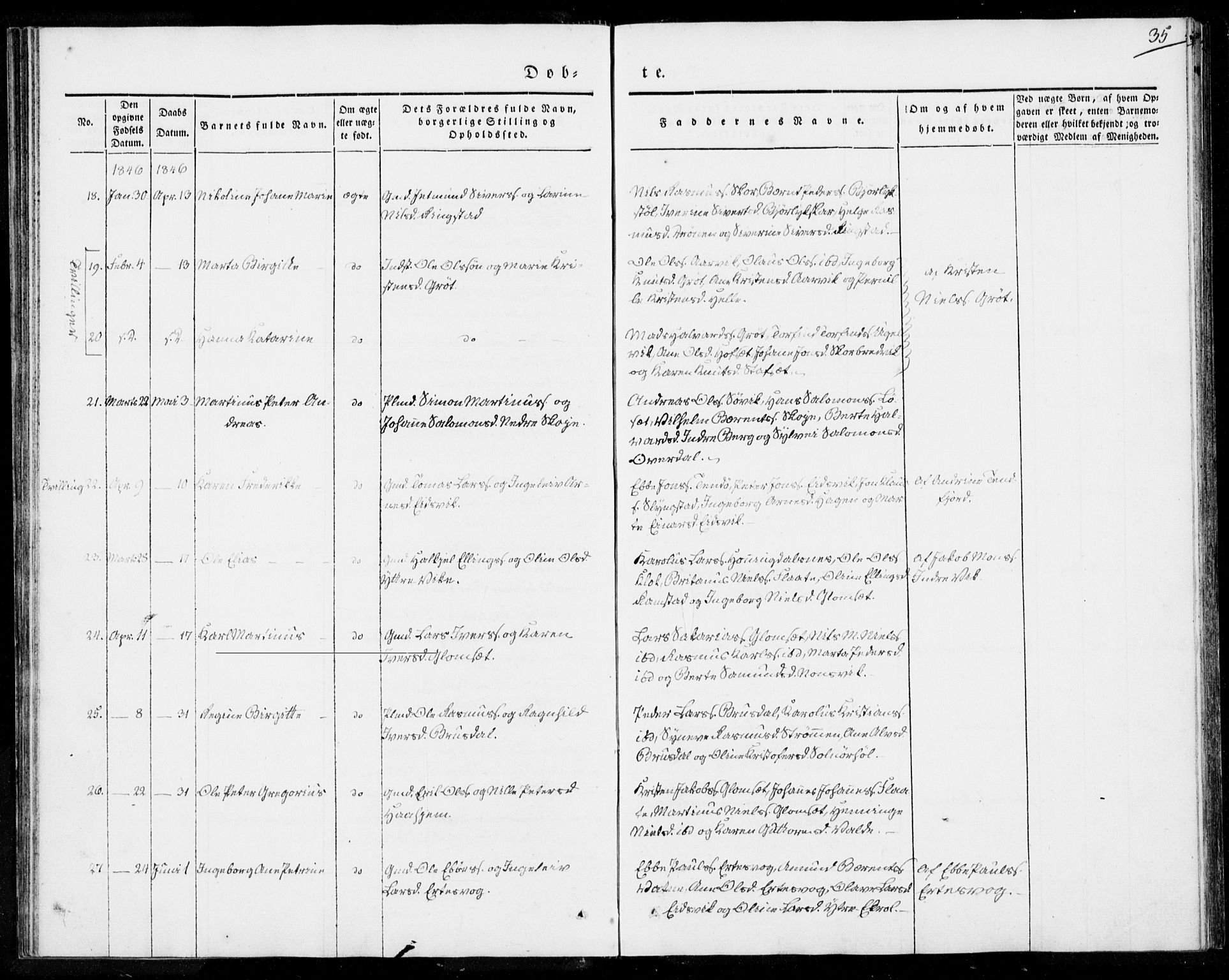 Ministerialprotokoller, klokkerbøker og fødselsregistre - Møre og Romsdal, AV/SAT-A-1454/524/L0352: Parish register (official) no. 524A04, 1838-1847, p. 35