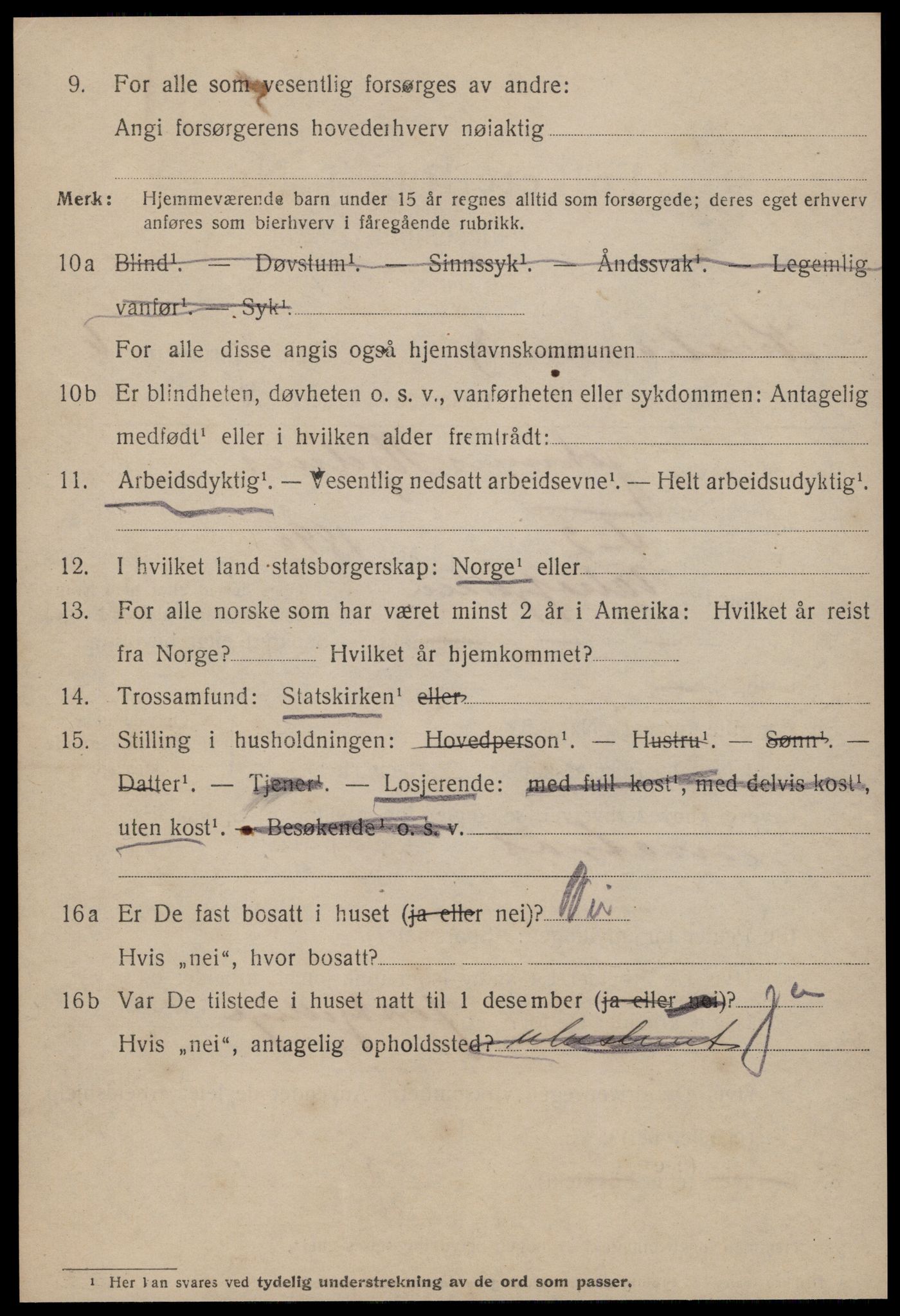 SAT, 1920 census for Kristiansund, 1920, p. 17048