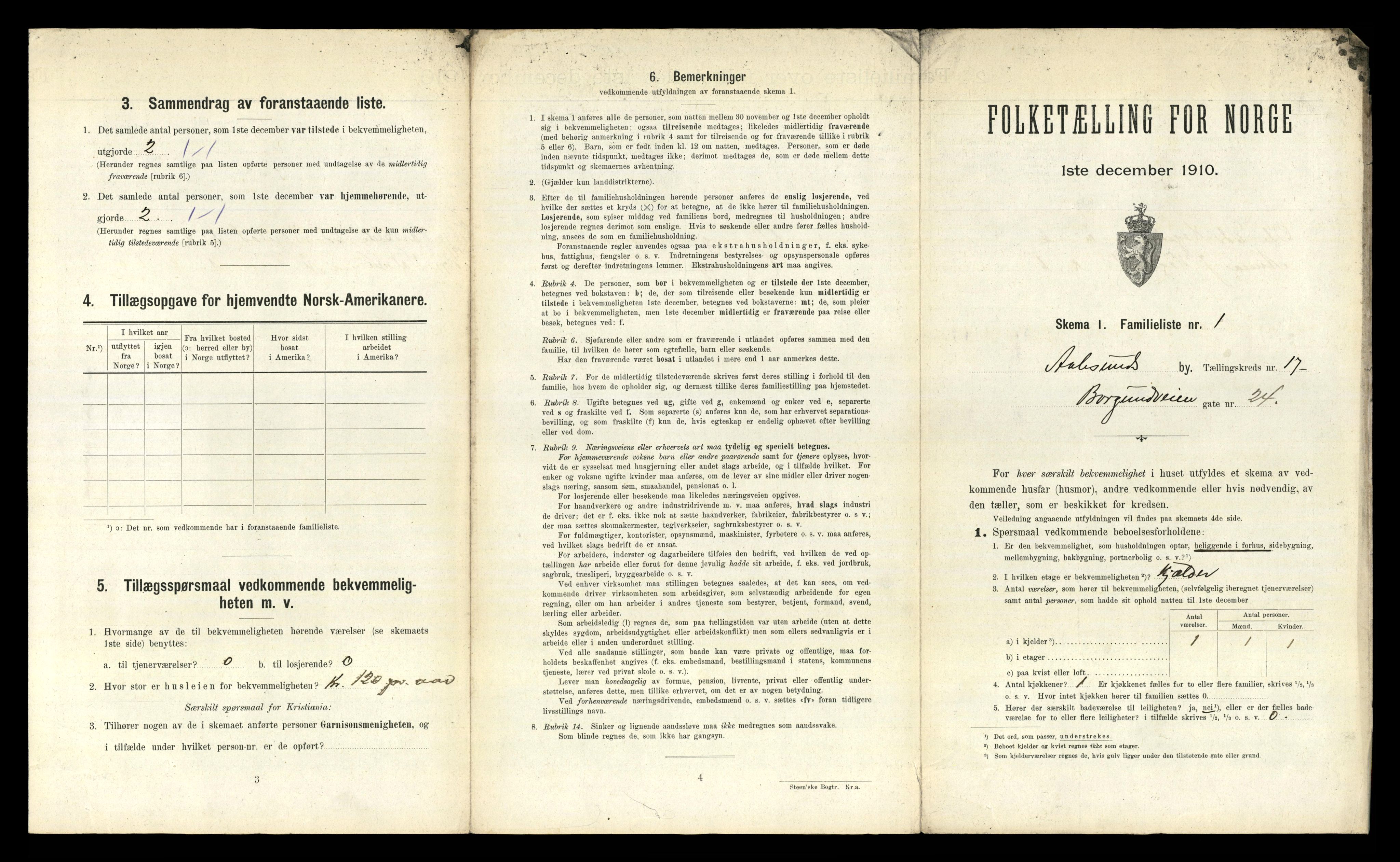 RA, 1910 census for Ålesund, 1910, p. 6547