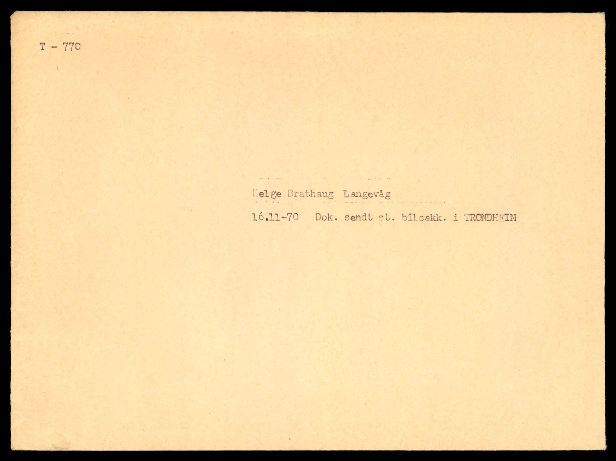 Møre og Romsdal vegkontor - Ålesund trafikkstasjon, SAT/A-4099/F/Fe/L0008: Registreringskort for kjøretøy T 747 - T 894, 1927-1998, p. 737