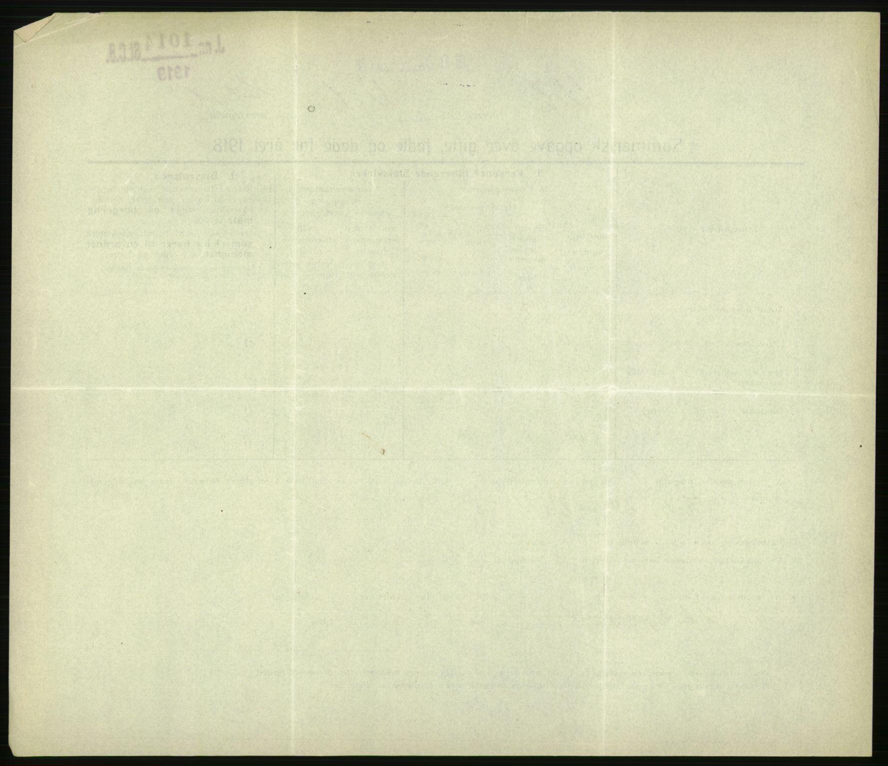 Statistisk sentralbyrå, Sosiodemografiske emner, Befolkning, AV/RA-S-2228/D/Df/Dfb/Dfbh/L0059: Summariske oppgaver over gifte, fødte og døde for hele landet., 1918, p. 1468