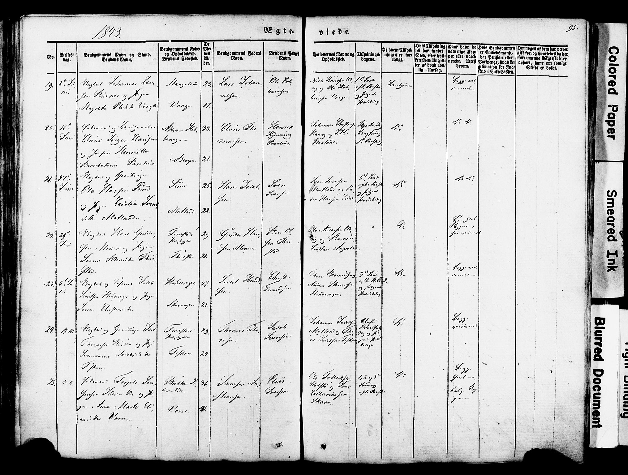 Avaldsnes sokneprestkontor, AV/SAST-A -101851/H/Ha/Haa/L0007: Parish register (official) no. A 7, 1841-1853, p. 95