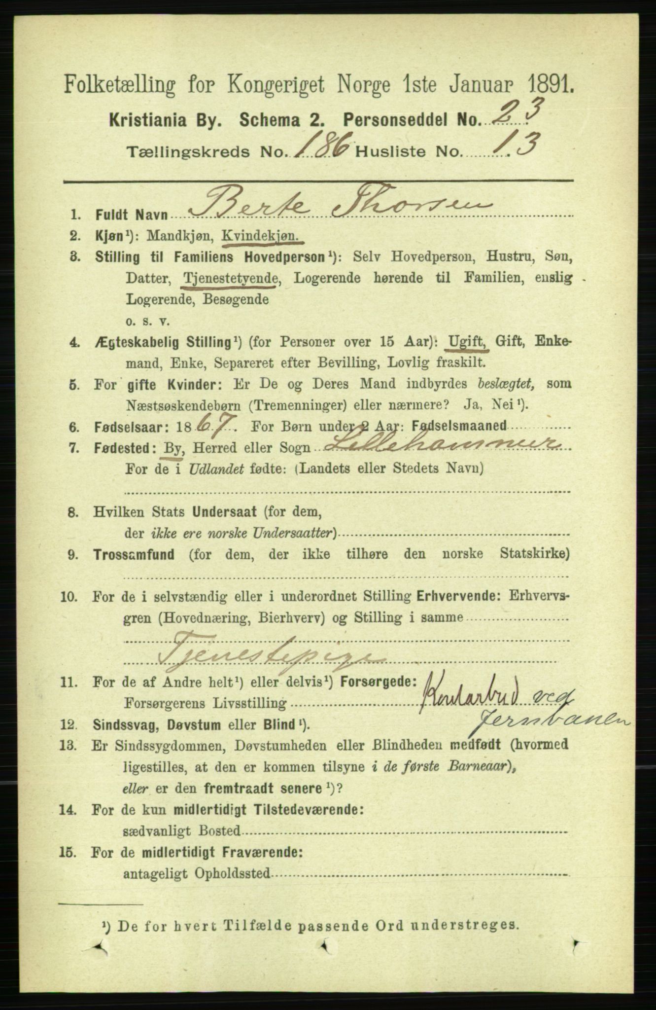RA, 1891 census for 0301 Kristiania, 1891, p. 111804