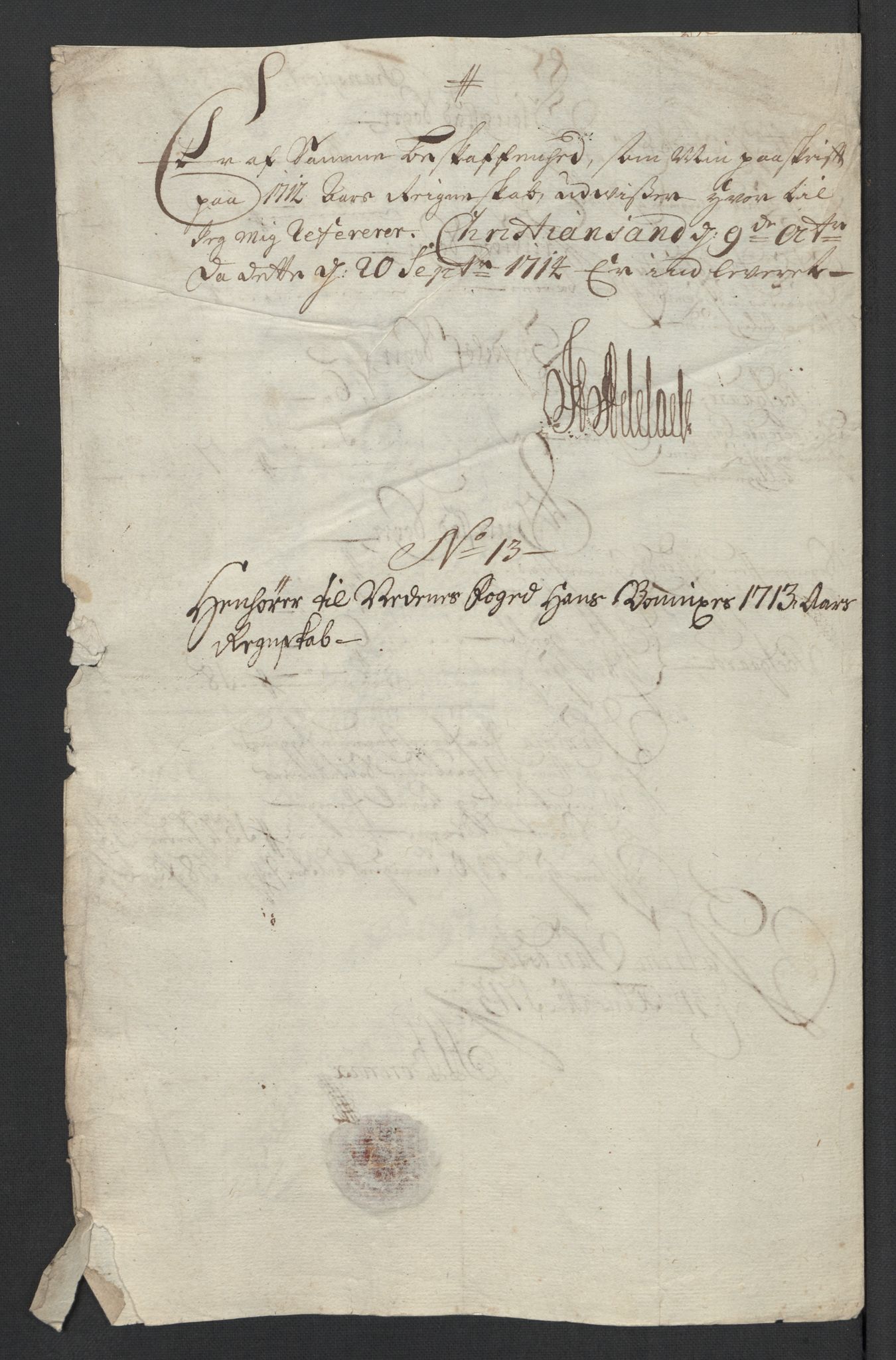 Rentekammeret inntil 1814, Reviderte regnskaper, Fogderegnskap, AV/RA-EA-4092/R39/L2321: Fogderegnskap Nedenes, 1713-1714, p. 146
