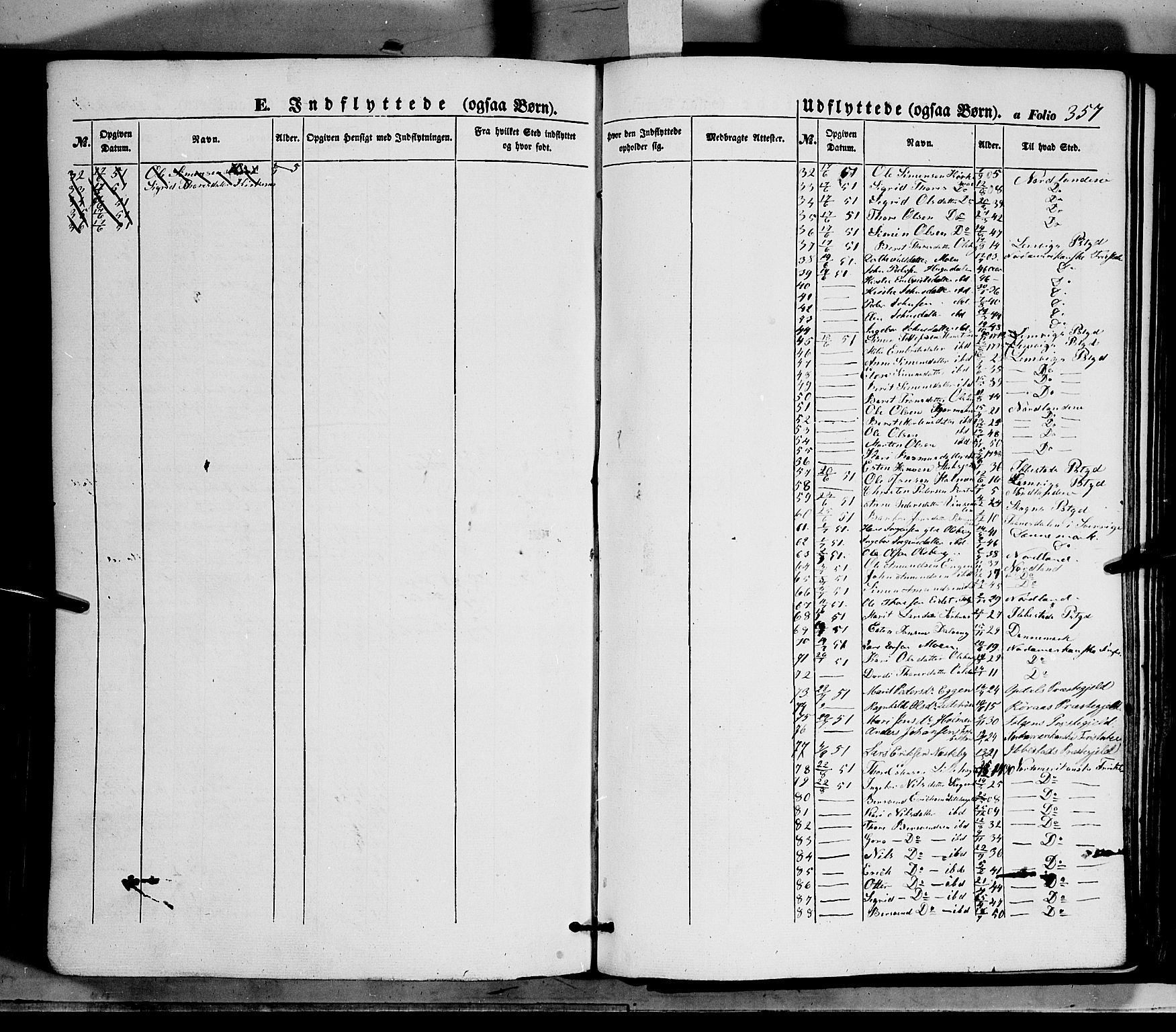 Tynset prestekontor, SAH/PREST-058/H/Ha/Haa/L0020: Parish register (official) no. 20, 1848-1862, p. 357