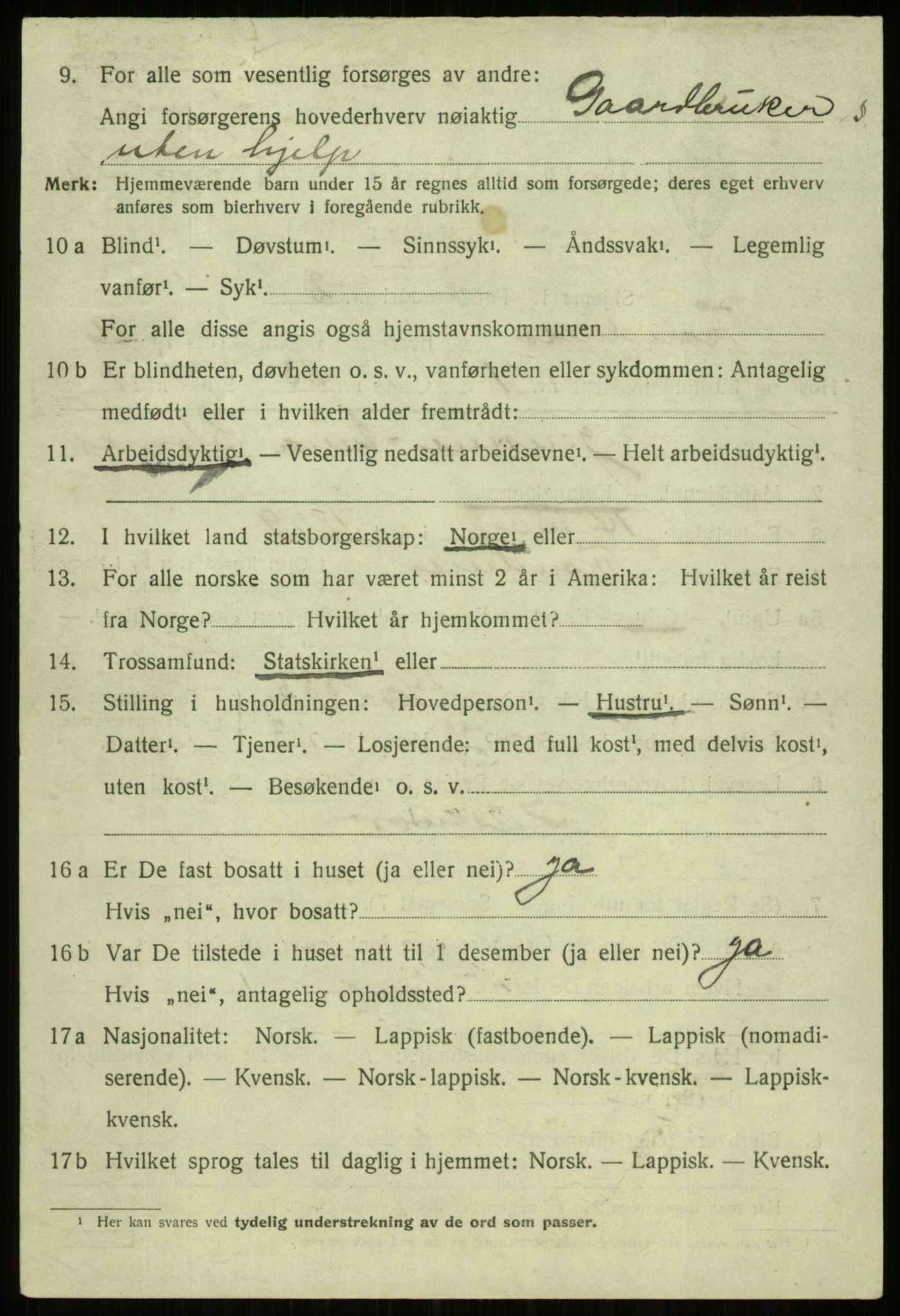 SATØ, 1920 census for Trondenes, 1920, p. 18841