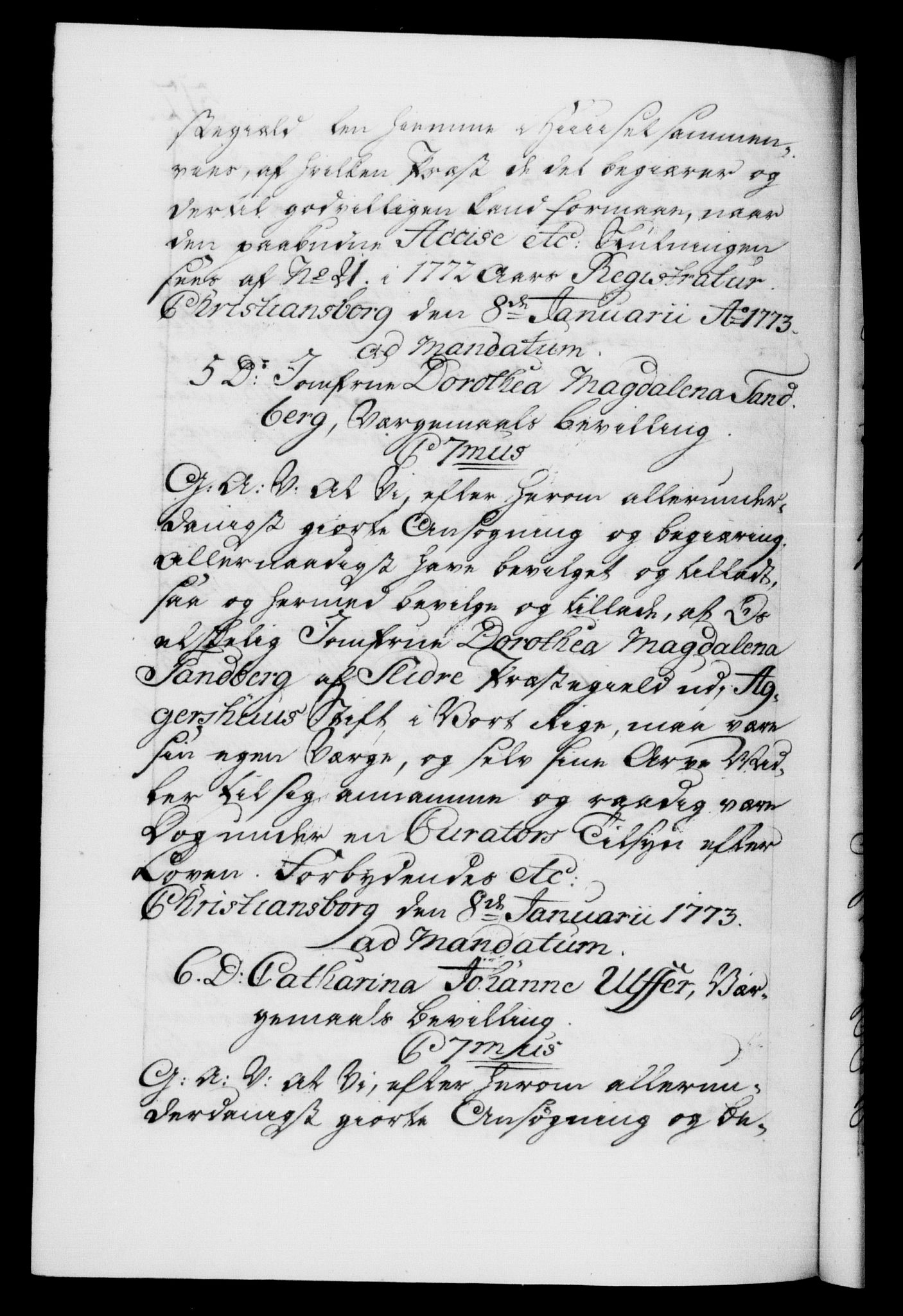 Danske Kanselli 1572-1799, AV/RA-EA-3023/F/Fc/Fca/Fcaa/L0045: Norske registre "Norske eller 3. dept.s åpne brev, 1771-1773, p. 512b