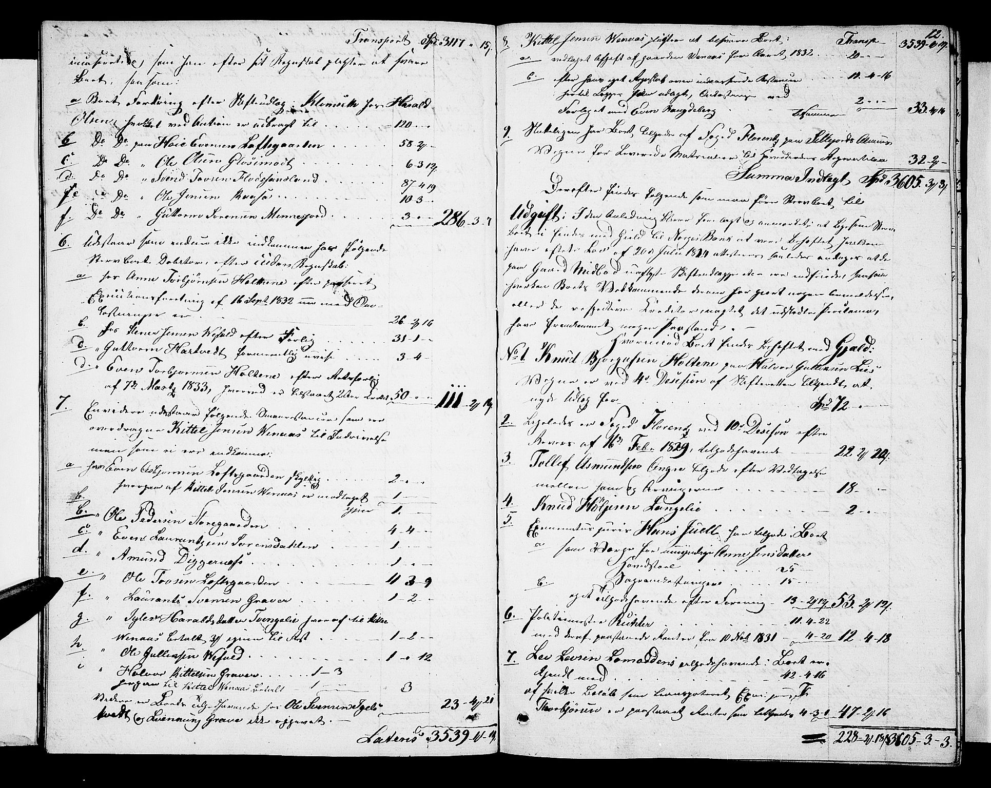 Øvre Telemark østfjelske sorenskriveri, AV/SAKO-A-213/H/Hb/Hbb/L0002: Skifteforhandlingsprotokoll, 1834-1845, p. 12