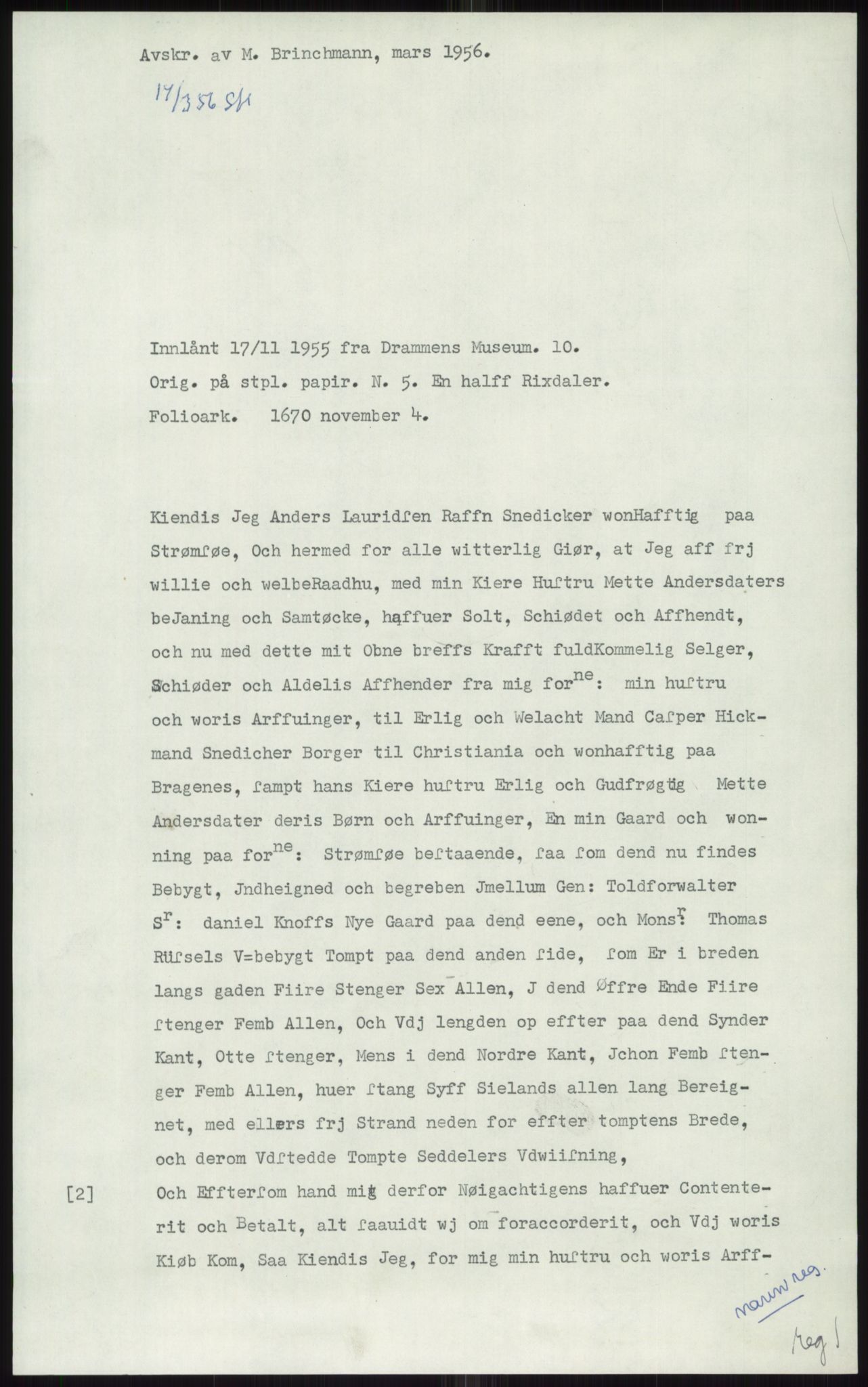 Samlinger til kildeutgivelse, Diplomavskriftsamlingen, AV/RA-EA-4053/H/Ha, p. 1648