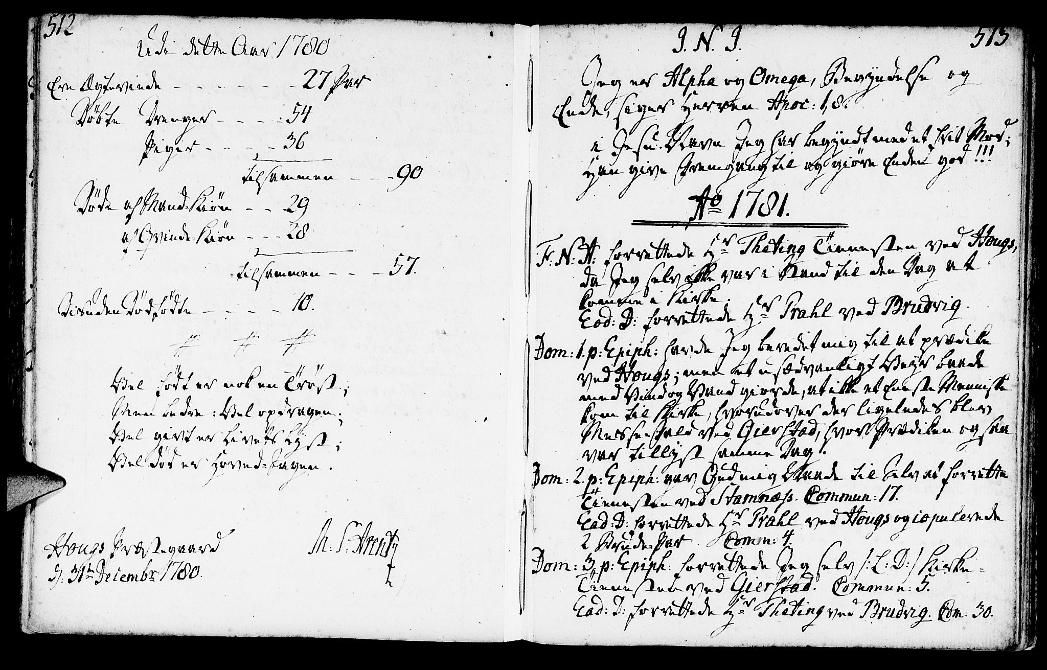 Haus sokneprestembete, AV/SAB-A-75601/H/Haa: Parish register (official) no. A 9, 1767-1781, p. 512-513