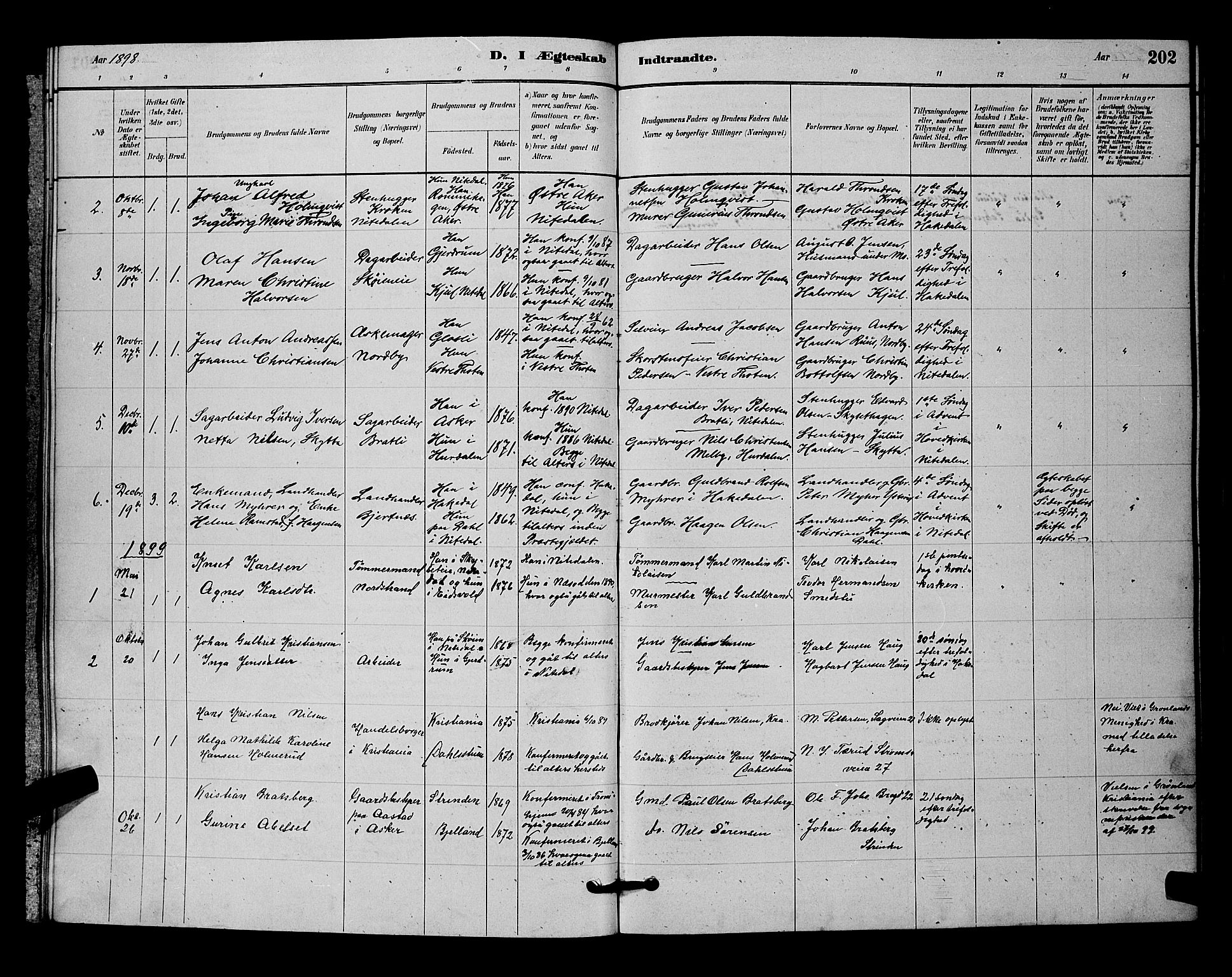 Nittedal prestekontor Kirkebøker, SAO/A-10365a/G/Ga/L0002: Parish register (copy) no. I 2, 1879-1901, p. 202