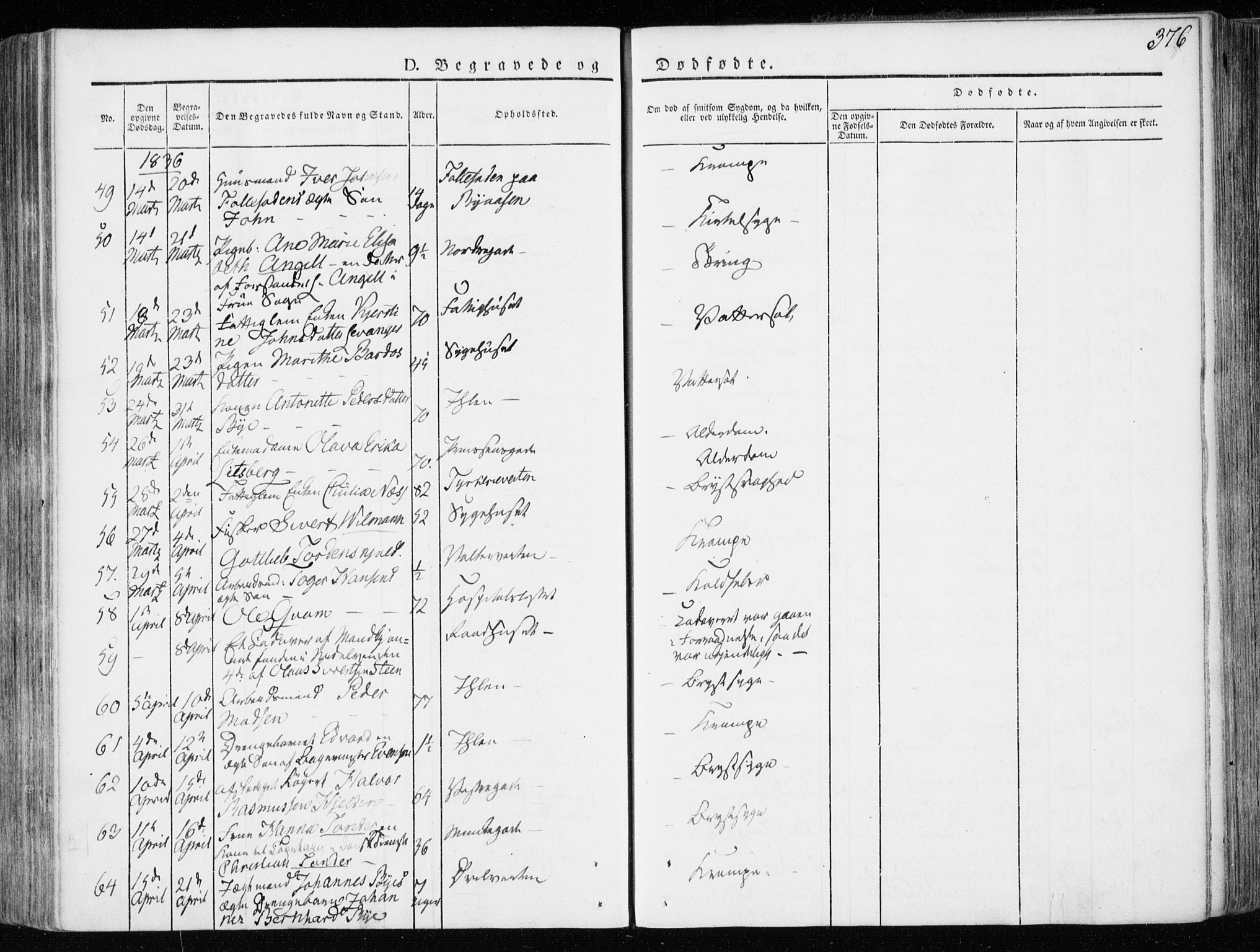 Ministerialprotokoller, klokkerbøker og fødselsregistre - Sør-Trøndelag, AV/SAT-A-1456/601/L0047: Parish register (official) no. 601A15, 1831-1839, p. 376