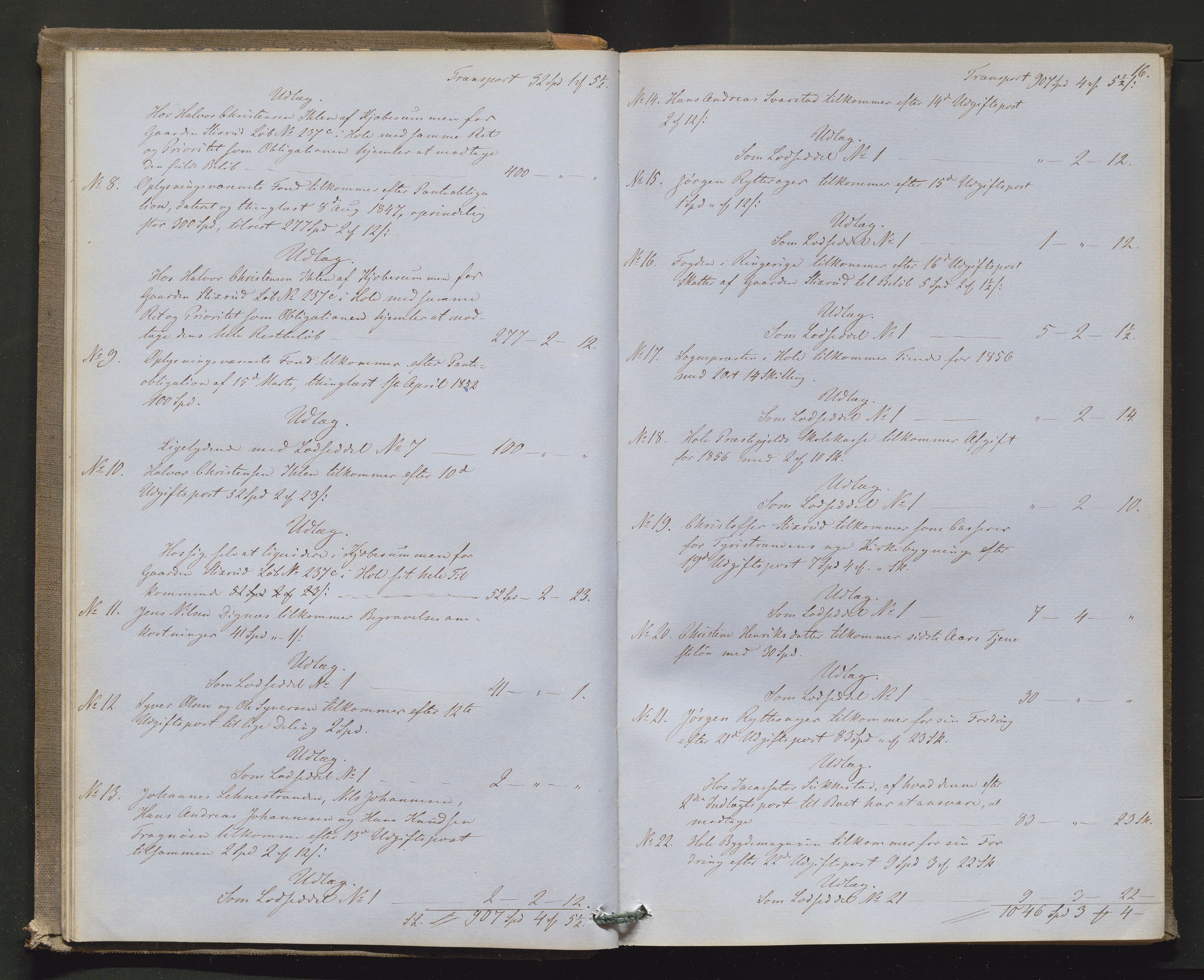 Ringerike sorenskriveri, AV/SAKO-A-105/H/Hb/Hbd/Hbda/L0004: Skifteutlodningsprotokoll, 1857-1862, p. 15b-16a