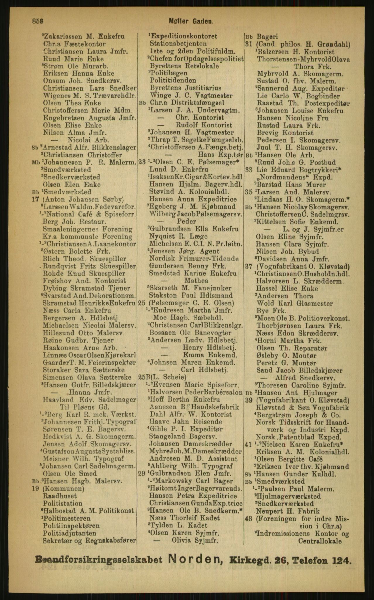 Kristiania/Oslo adressebok, PUBL/-, 1899, p. 858