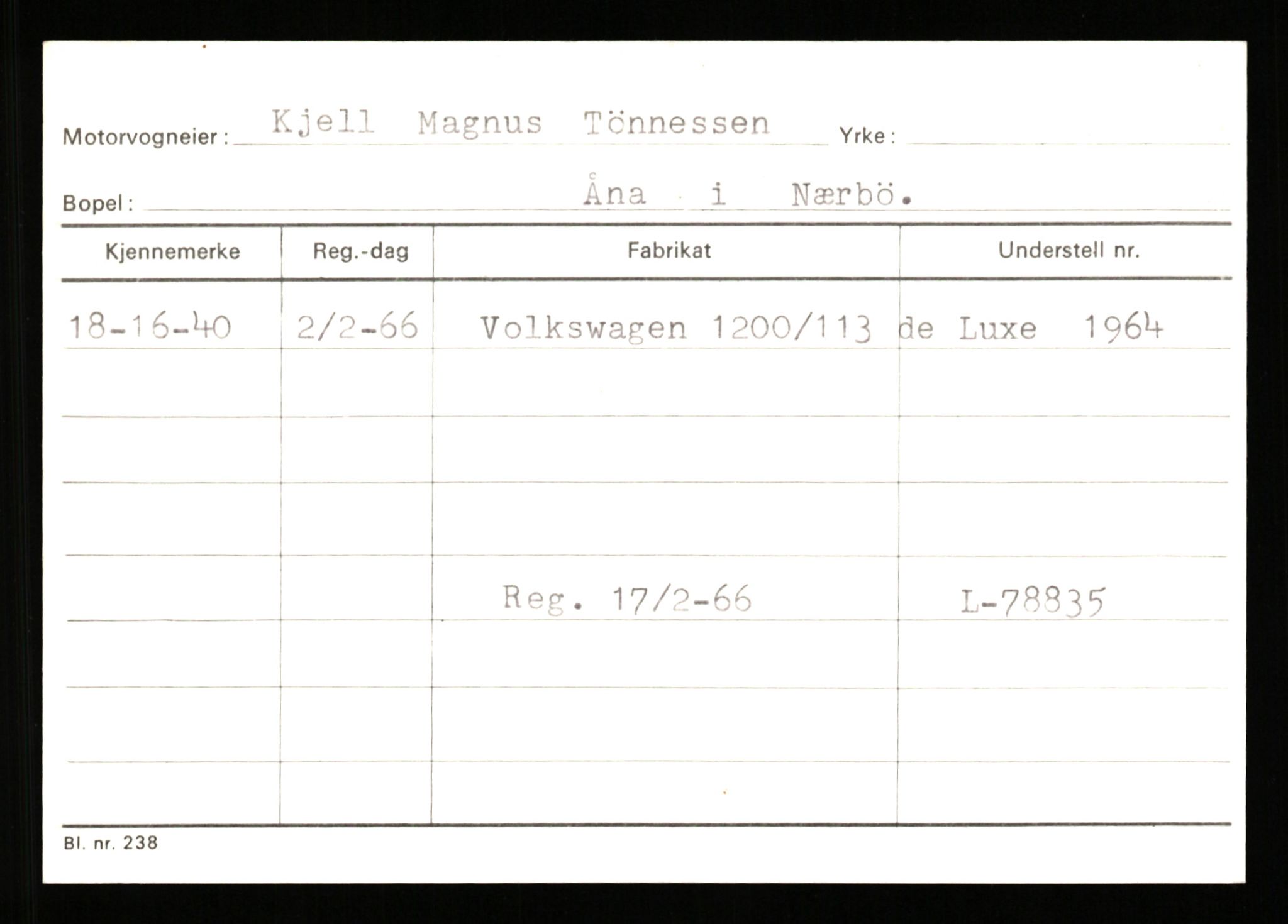 Stavanger trafikkstasjon, AV/SAST-A-101942/0/G/L0010: Registreringsnummer: 130000 - 239953, 1930-1971, p. 1789