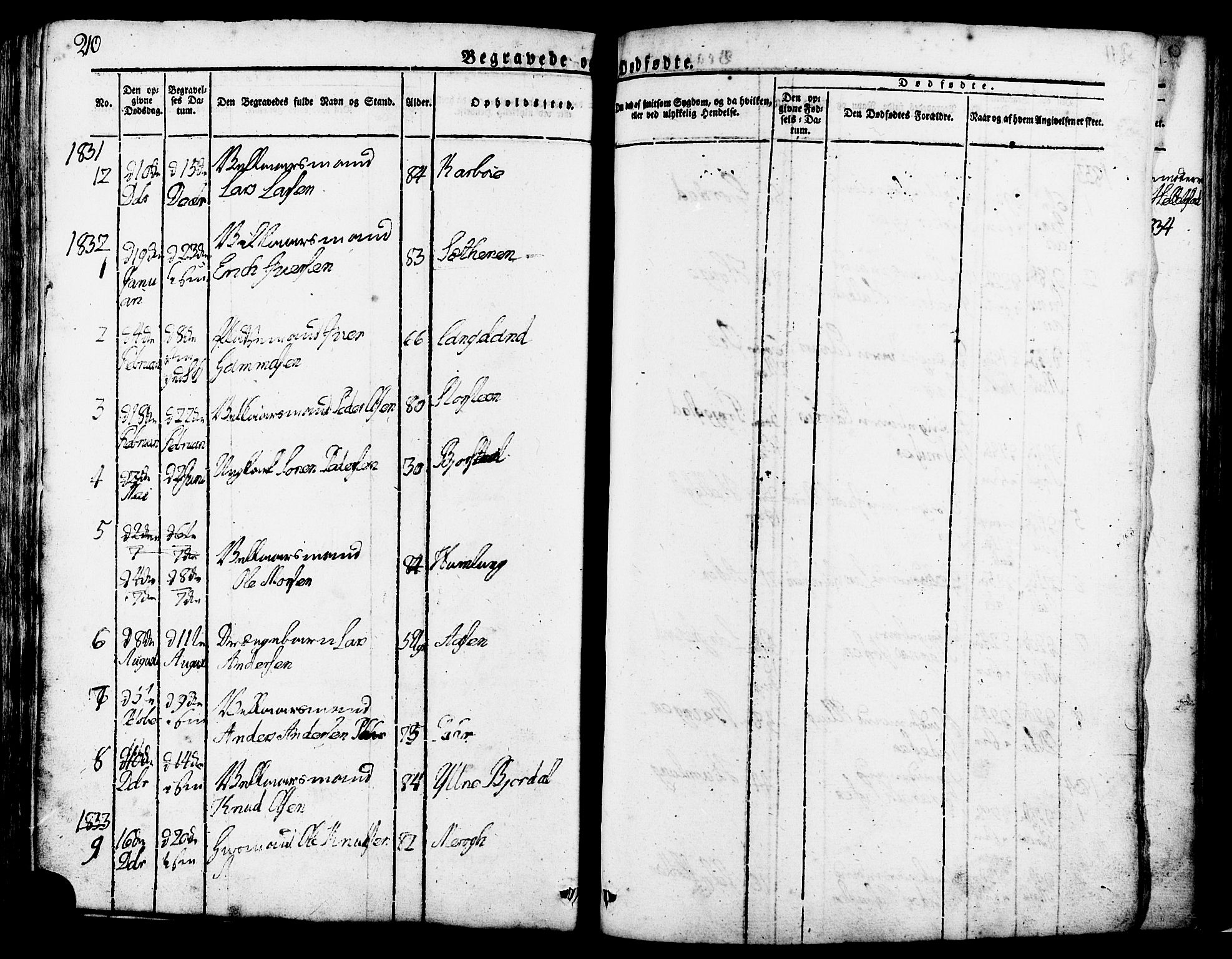 Ministerialprotokoller, klokkerbøker og fødselsregistre - Møre og Romsdal, SAT/A-1454/517/L0221: Parish register (official) no. 517A01, 1827-1858, p. 210