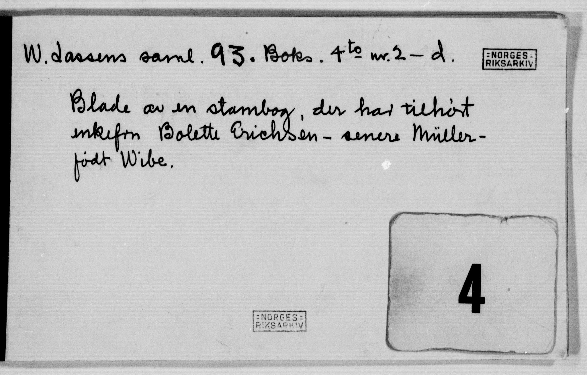 Lassens samlinger, AV/RA-PA-0051/G/L0093: Stambøker m.m., 1764-1867, p. 46