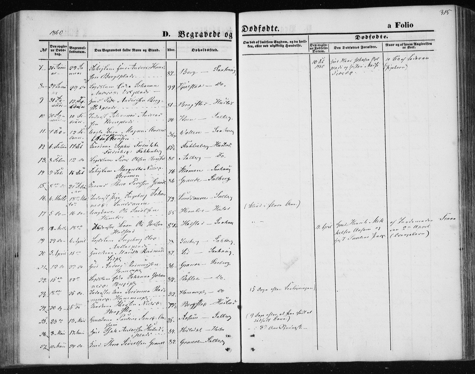 Ministerialprotokoller, klokkerbøker og fødselsregistre - Nord-Trøndelag, AV/SAT-A-1458/730/L0283: Parish register (official) no. 730A08, 1855-1865, p. 315